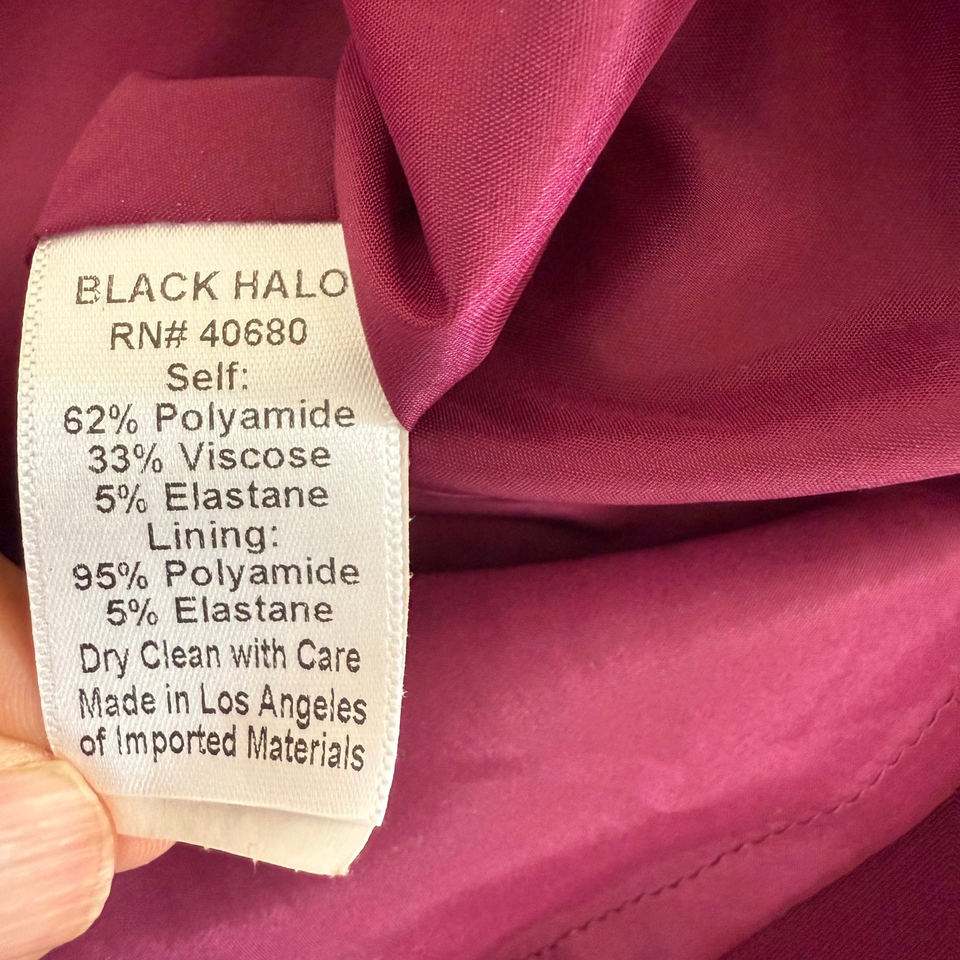 NWT Black Halo Jackie O Sleeveless V-Neck Midi Belted Sheath Dress Burgundy Size 2 Party Formal 11