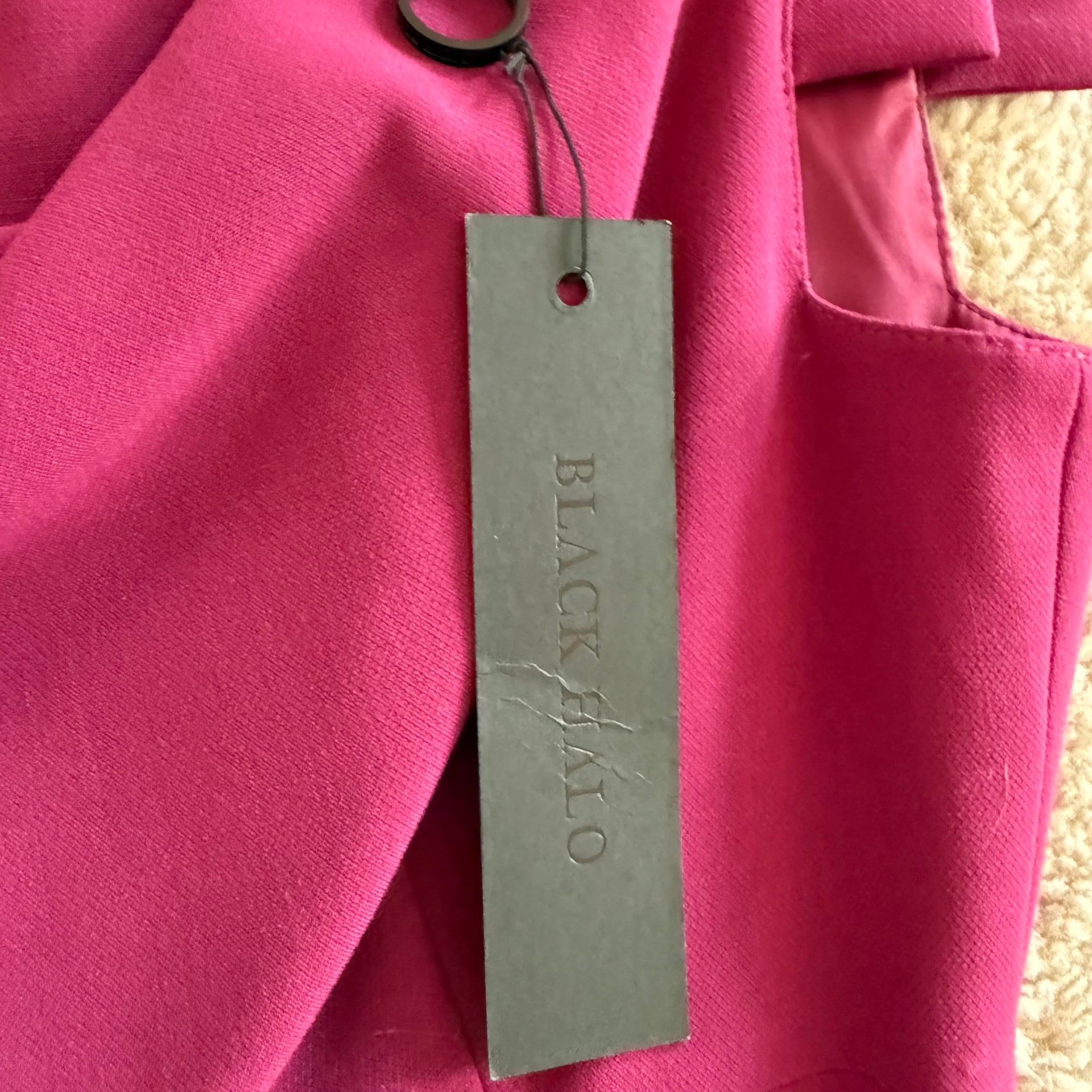 NWT Black Halo Jackie O Sleeveless V-Neck Midi Belted Sheath Dress Burgundy Size 2 Party Formal 9