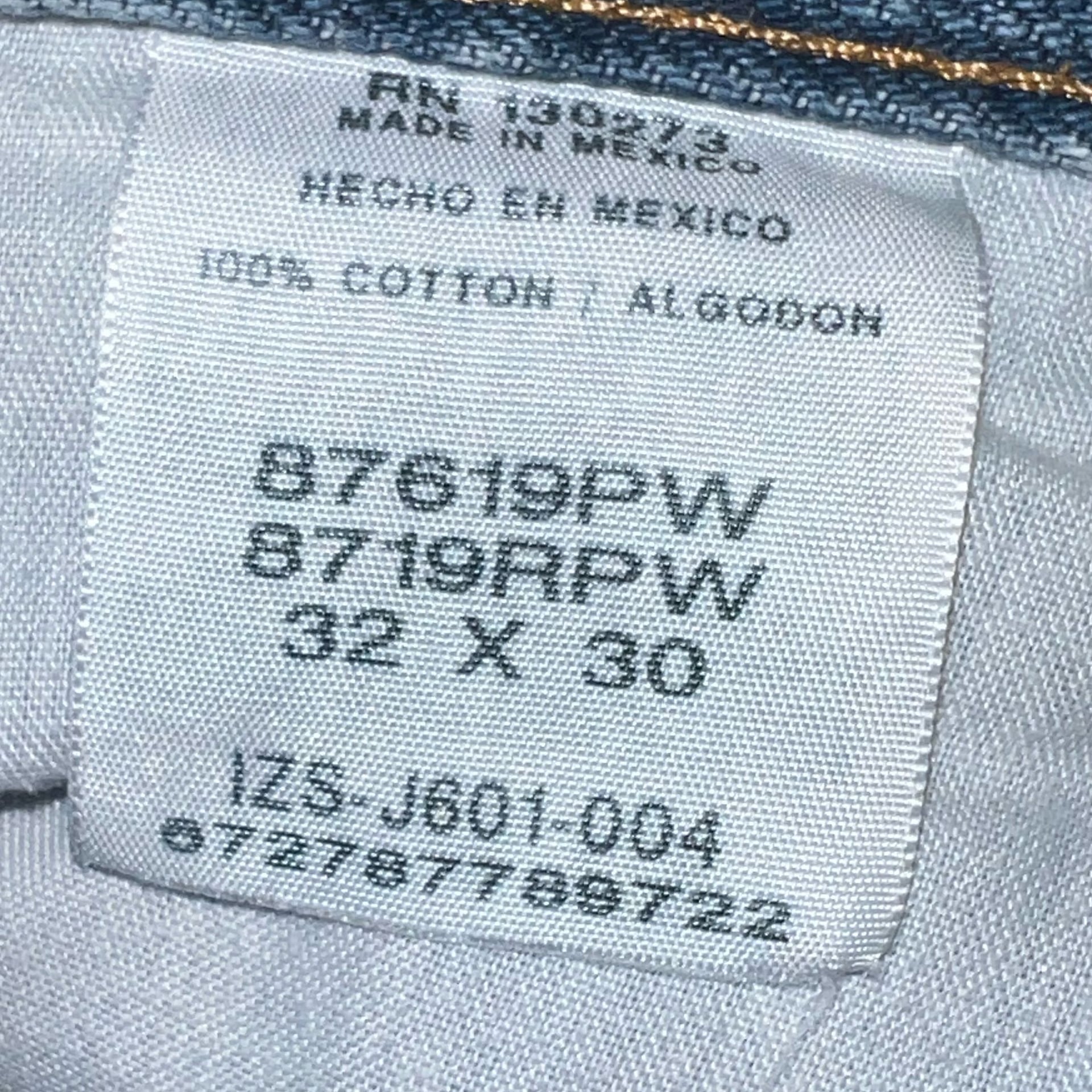 Rustler by Wrangler Blue Denim Distressed Light Wash 32x30 Jeans 5