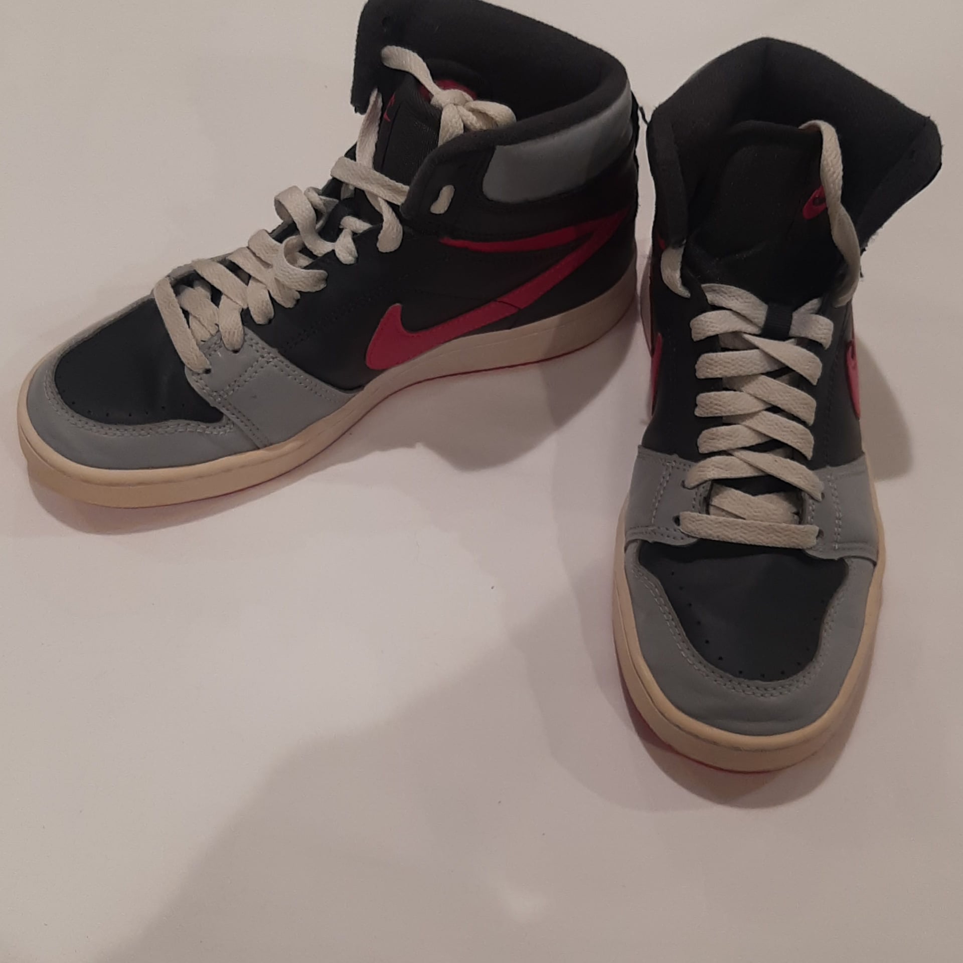 Nike Backboard High Top Shoes Pink Grey Womans Size 8.5 3