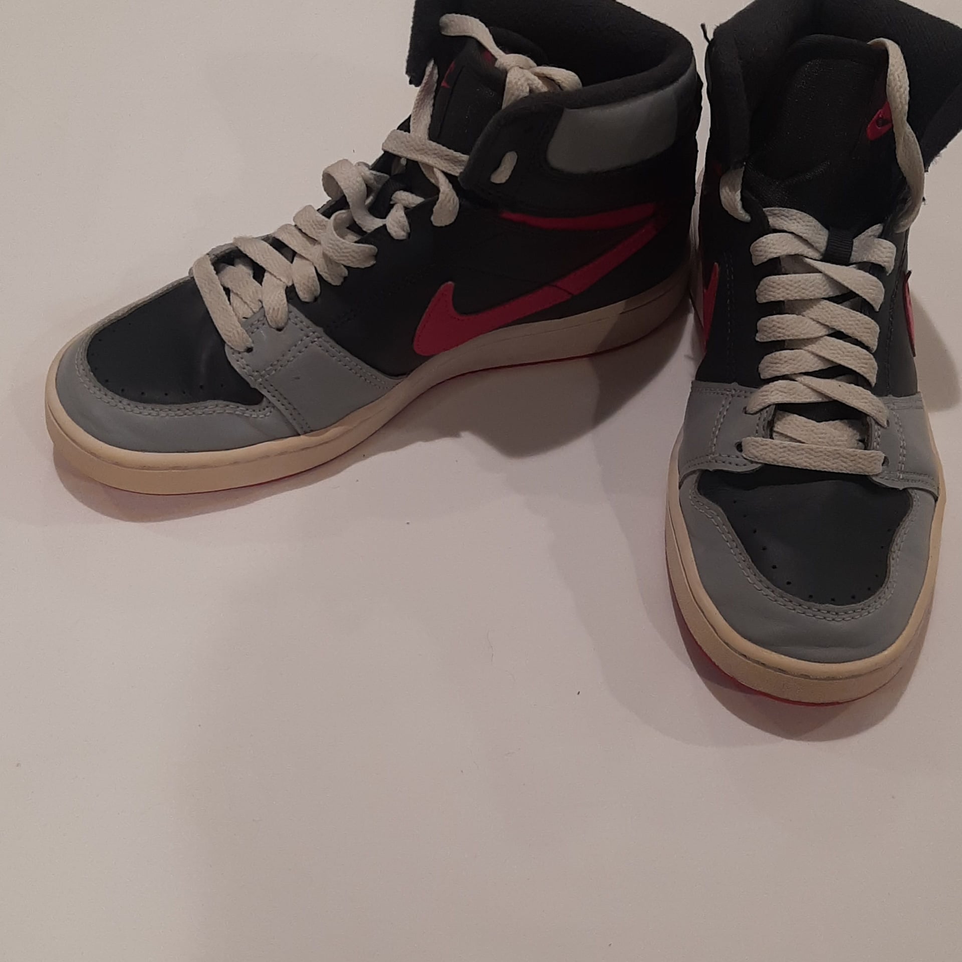 Nike Backboard High Top Shoes Pink Grey Womans Size 8.5 2