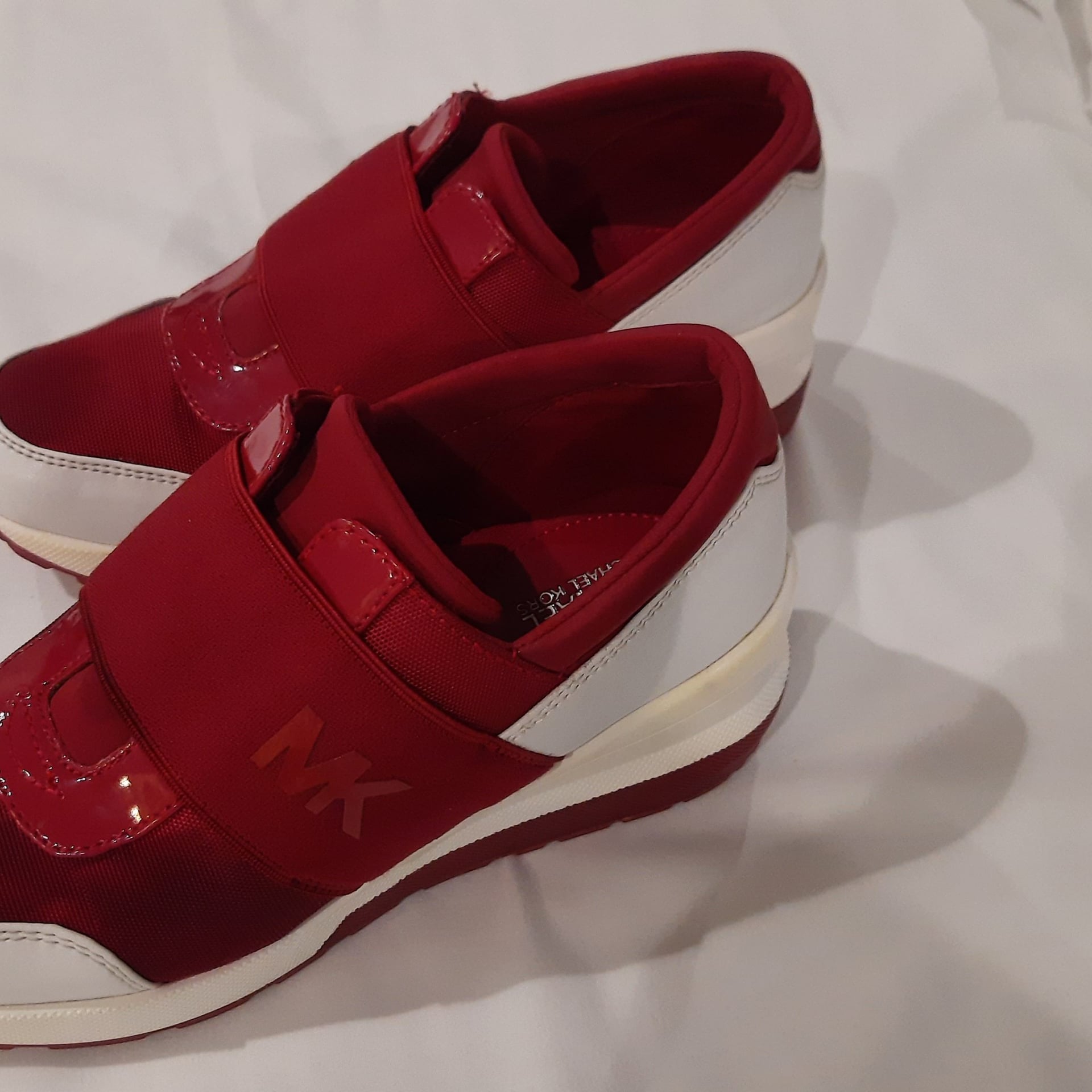 Michael KORS COSMO BRANDY MK LOGO ELASTIC STRAP SLIP ON Sneakers 9 I LOVE SHOES 5
