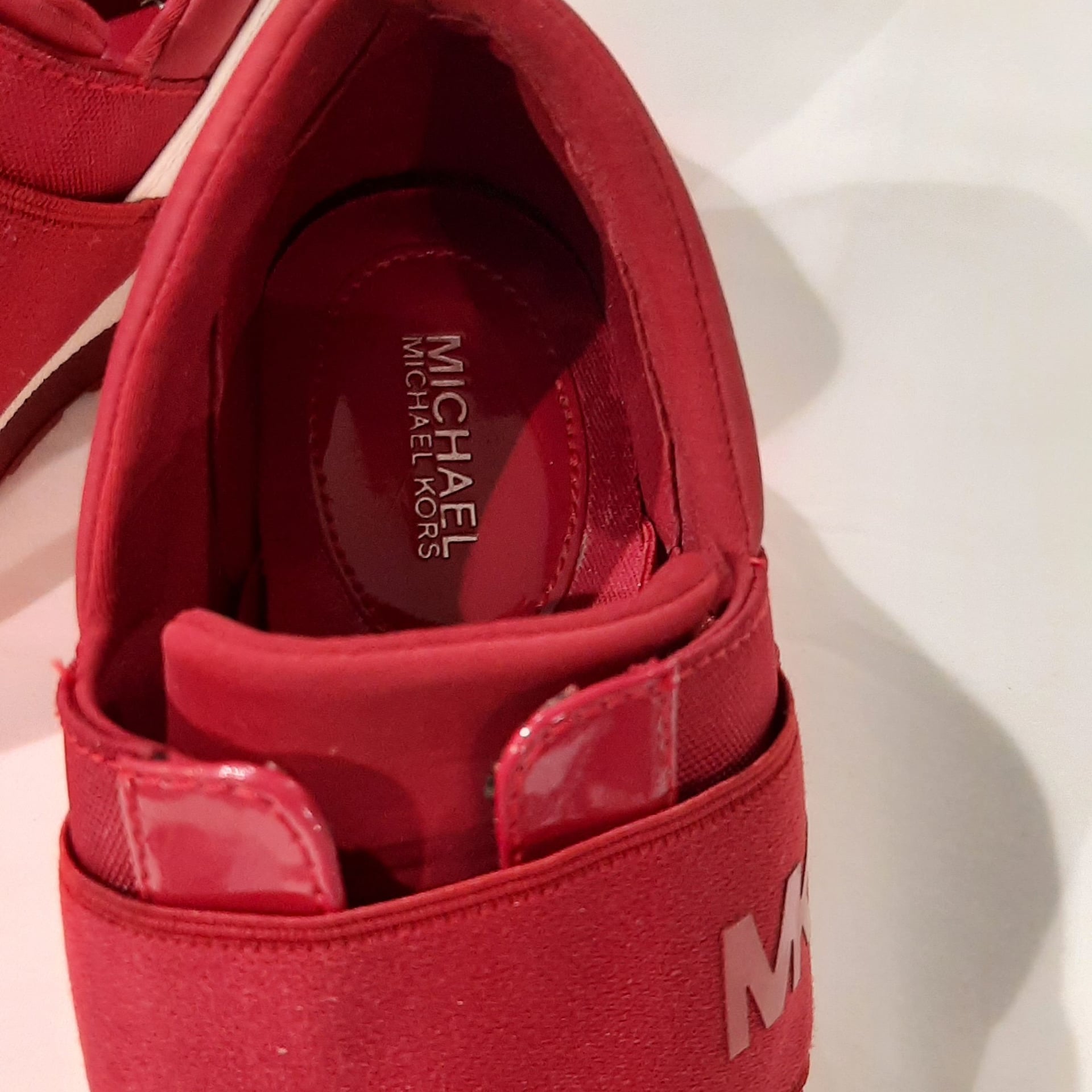 Michael KORS COSMO BRANDY MK LOGO ELASTIC STRAP SLIP ON Sneakers 9 I LOVE SHOES 4