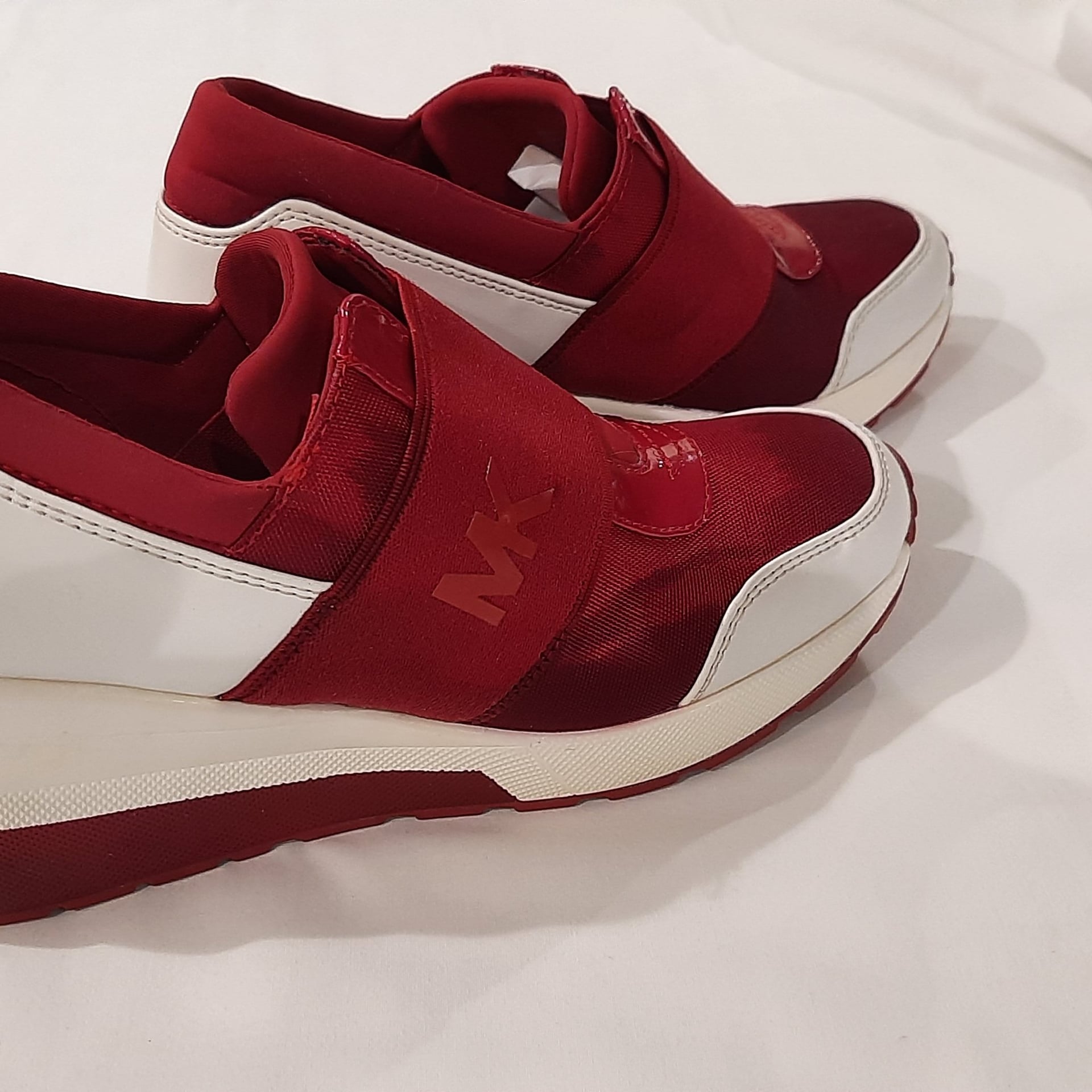 Michael KORS COSMO BRANDY MK LOGO ELASTIC STRAP SLIP ON Sneakers 9 I LOVE SHOES 2