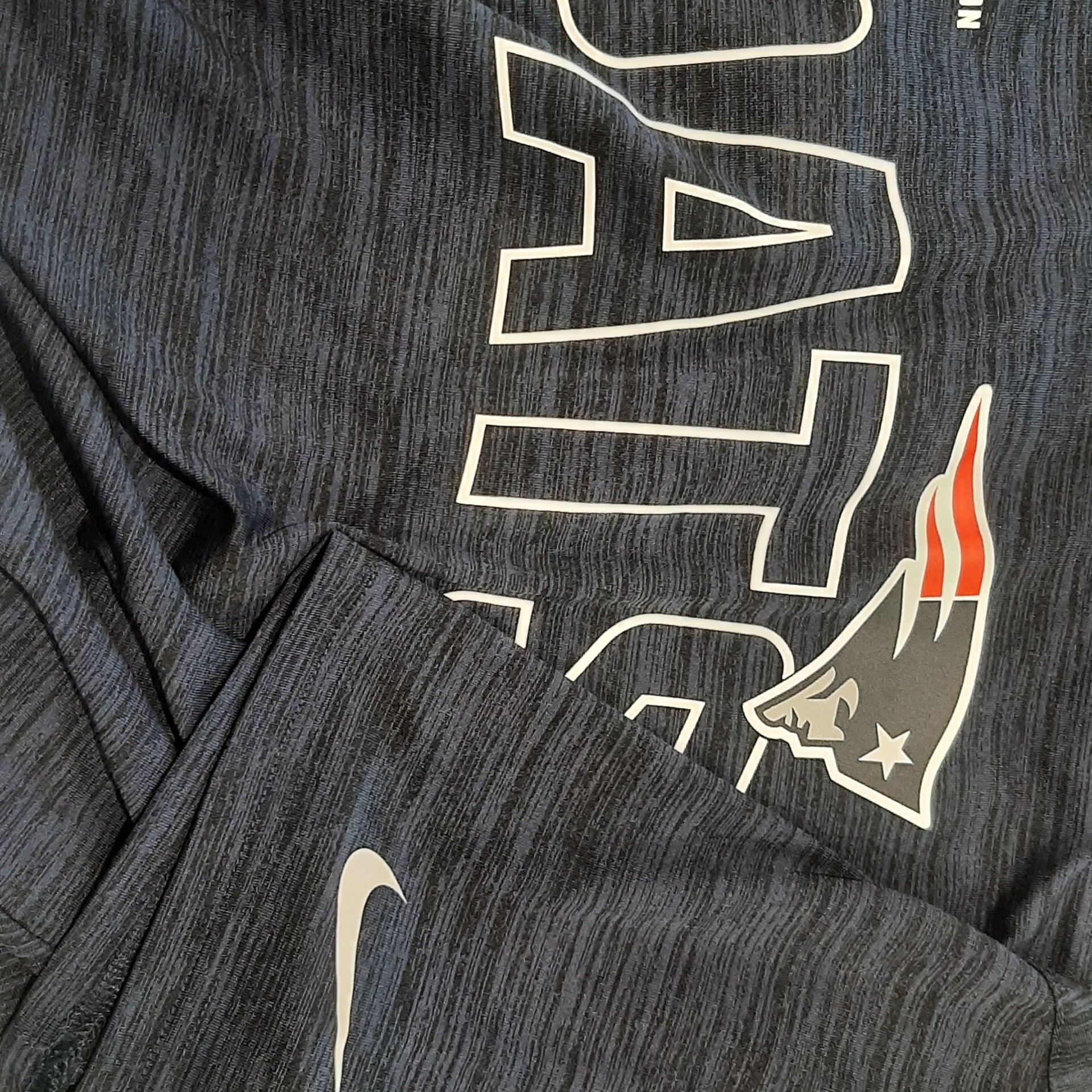 Nike Men's New England Patriots Football Velocity Arch T-Shirt Blue Size S 7