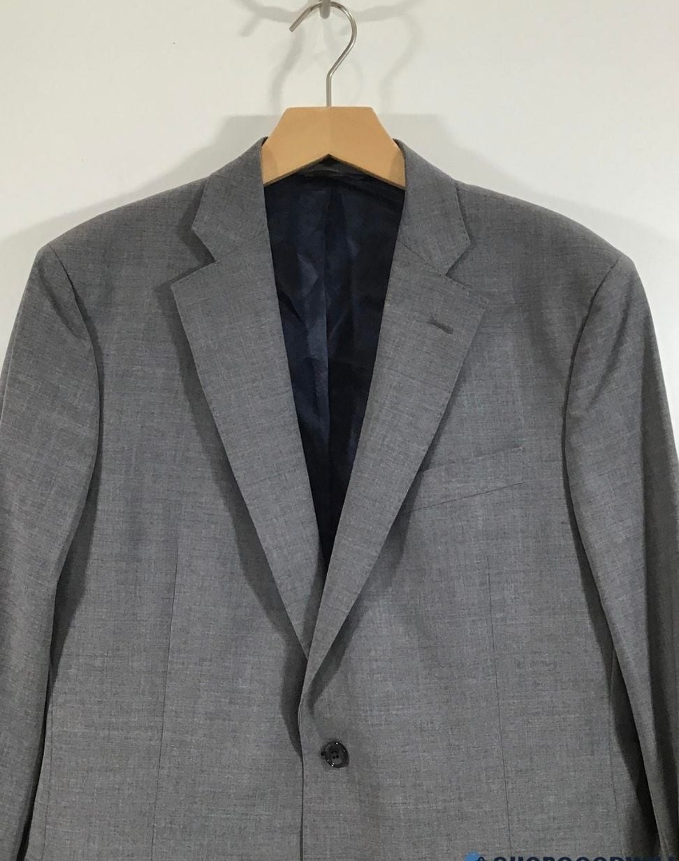 Brooks Brothers Suit Jacket 40 L Gray Striped Wool 346 size 42R Stretch Luxury Designer 4