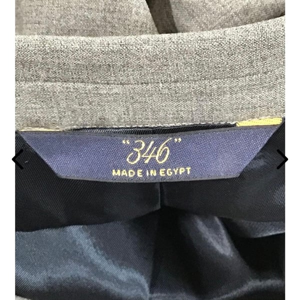 Brooks Brothers Suit Jacket 40 L Gray Striped Wool 346 size 42R Stretch Luxury Designer