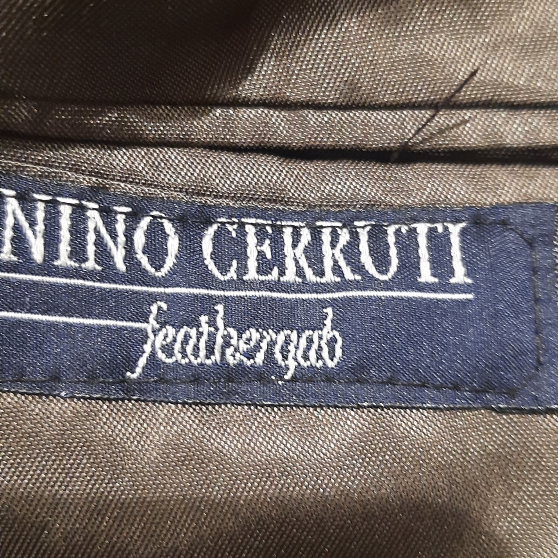 Vintage Brown Double-Breasted Suit Jacket Nino Cerruti Slim-fit L/XL 4