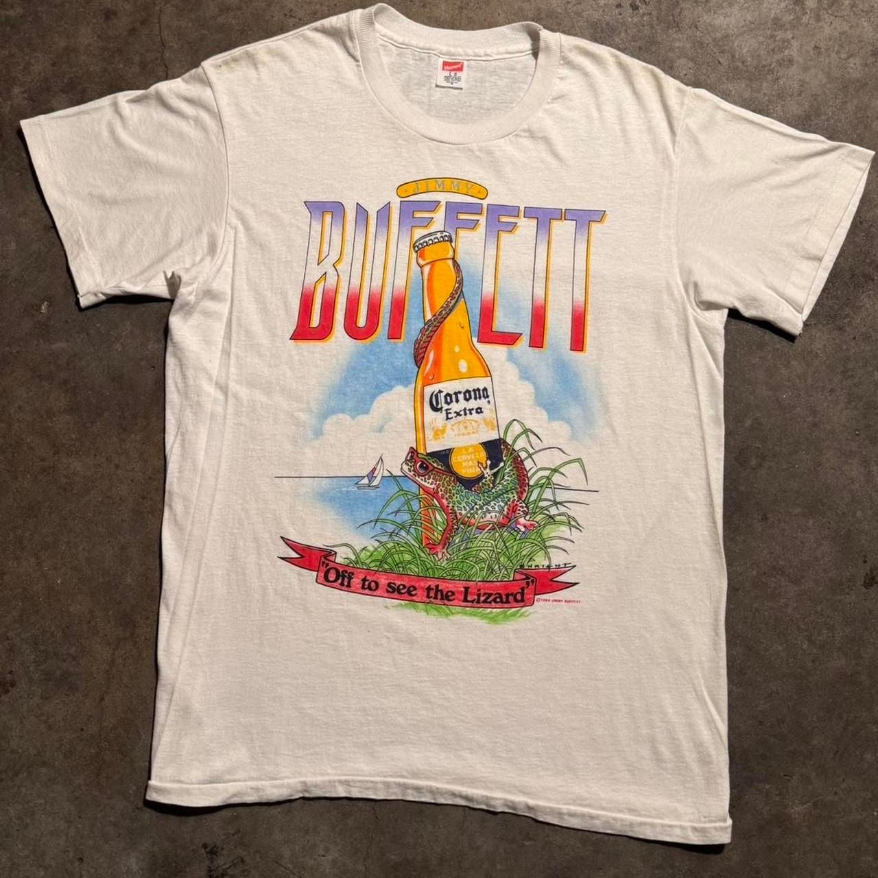 1989 Corona Extra Jimmy buffet "Off to see the Lizard" graphic tee Large
3