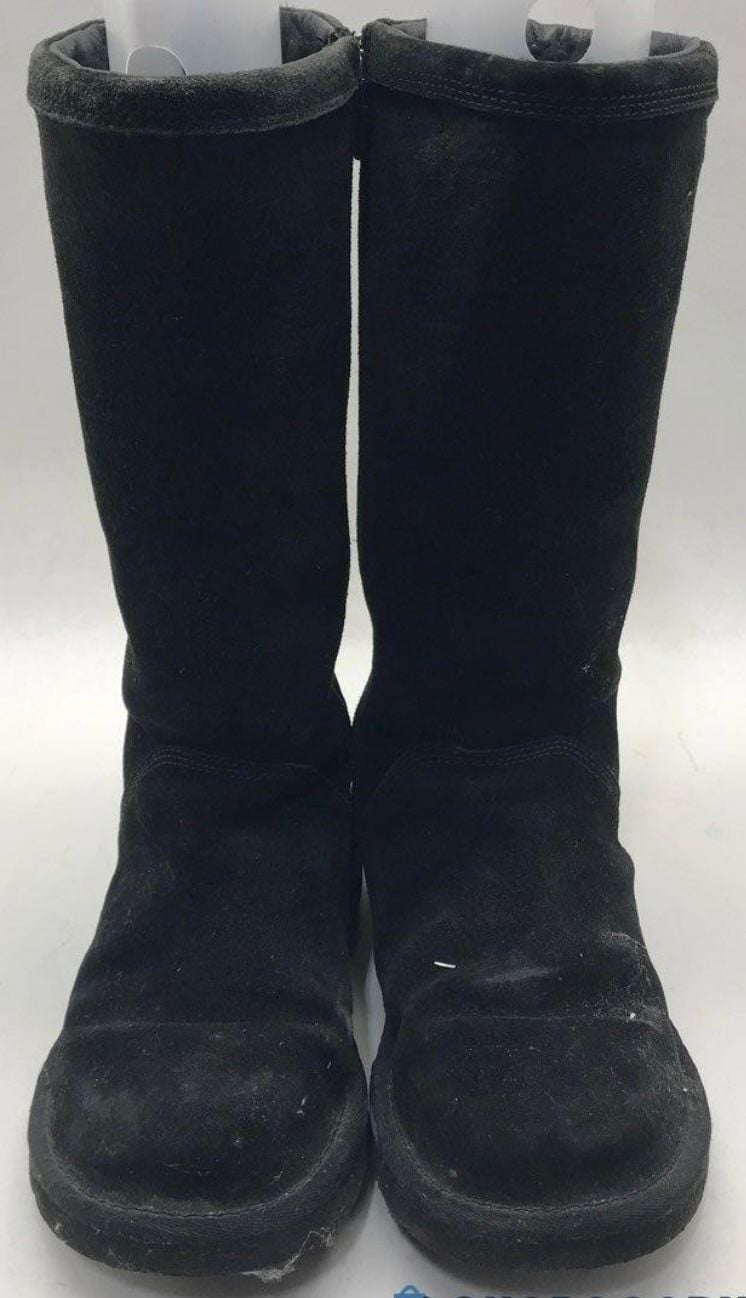 Women’s UGG Classic Tall II Black Sheepskin Boots Size 7 1