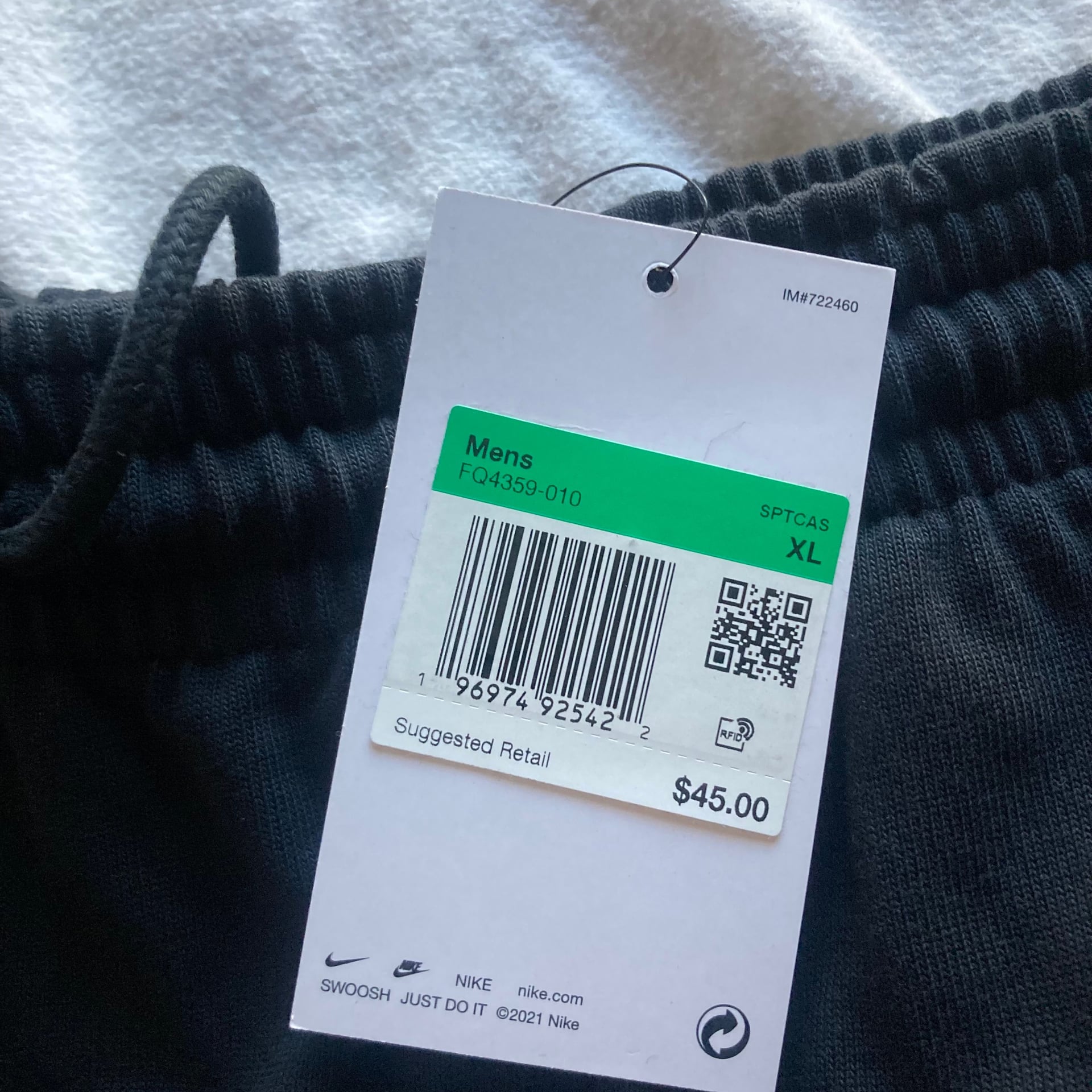 Nike Shorts 1X Black Sportswear Club Fleece Mid-Rise 3