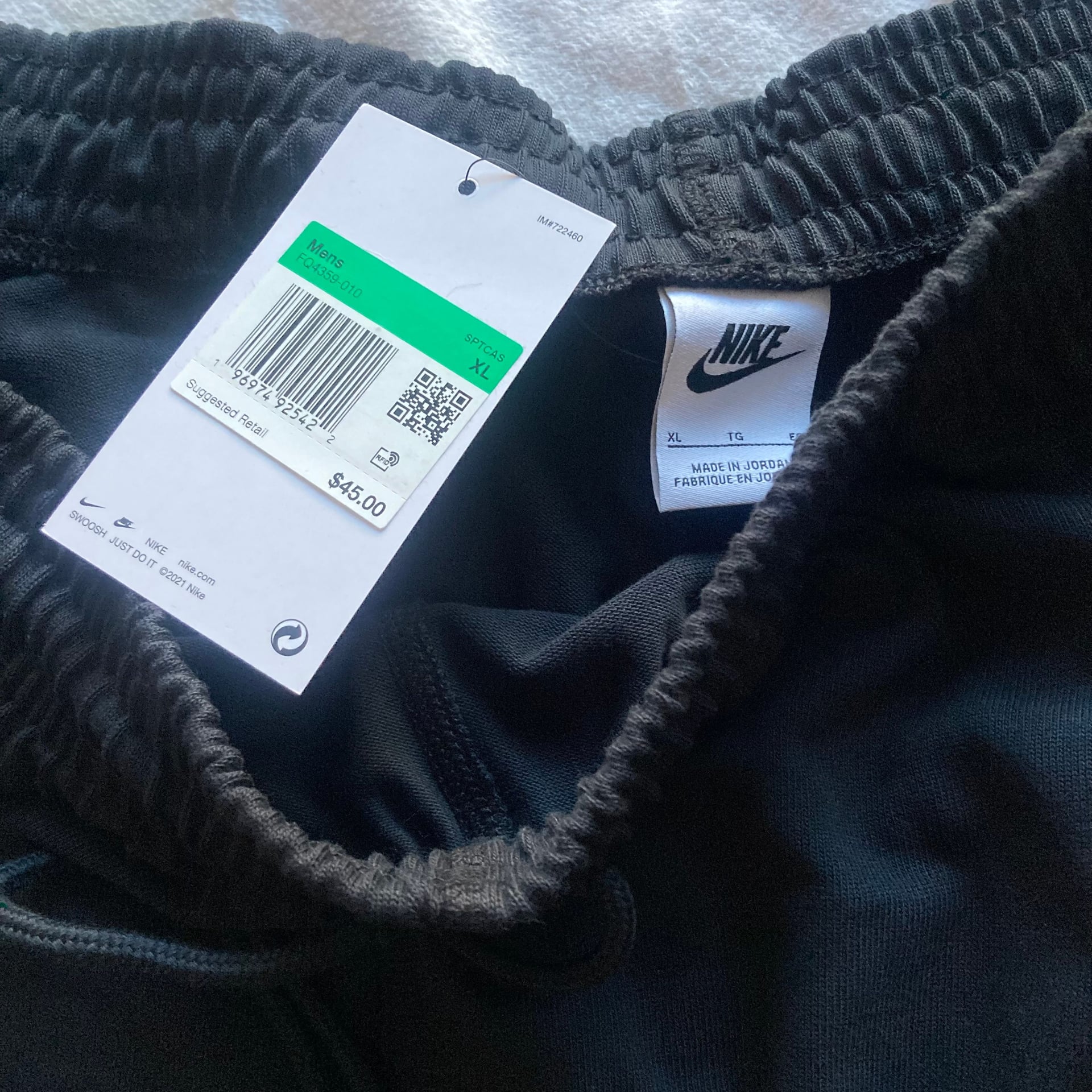 Nike Shorts 1X Black Sportswear Club Fleece Mid-Rise 4