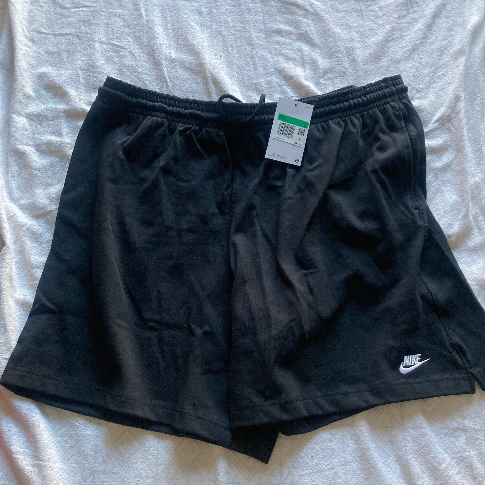 Nike Shorts 1X Black Sportswear Club Fleece Mid-Rise 1