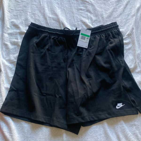 Nike Shorts 1X Black Sportswear Club Fleece Mid-Rise