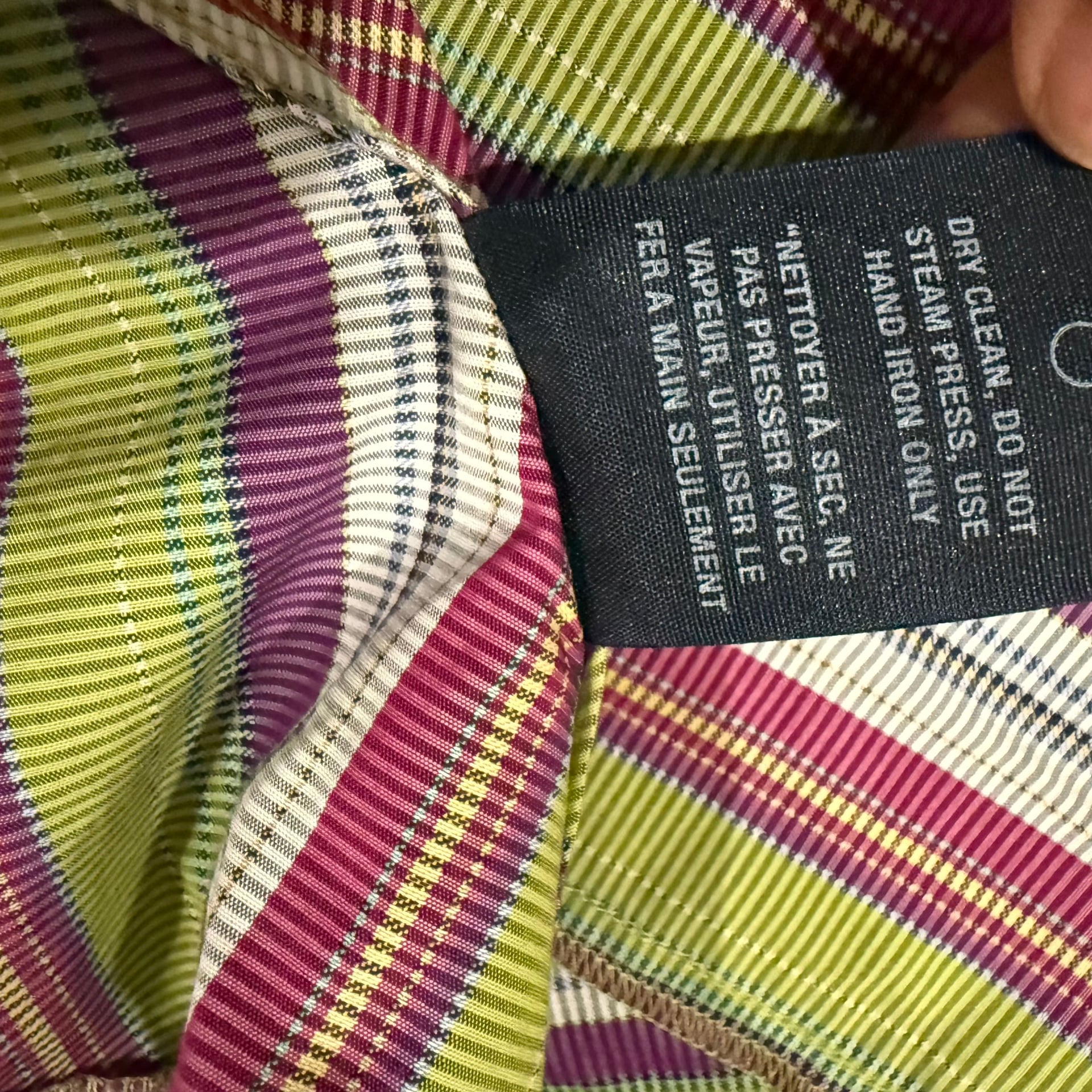 Robert Graham Multi-Colored Long Sleeve Striped Dress Shirt Men's L 13