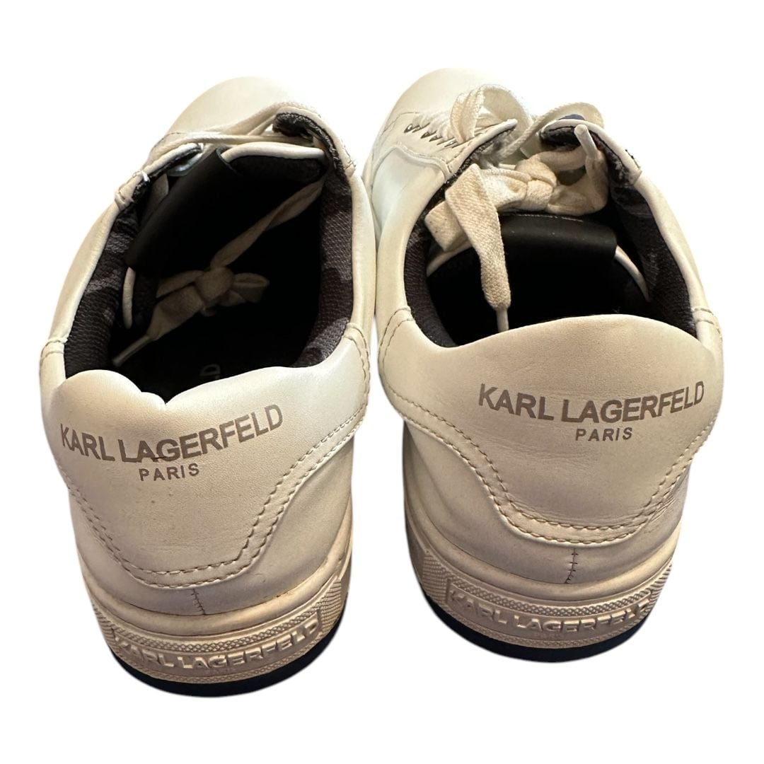 Karl Lagerfeld Leather Sneakers Mens Size 9.5 4