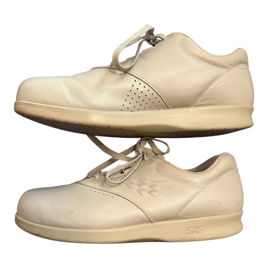 SAS Free Time Women Beige Walking Shoe Size 10.5WW Pre Owned 3