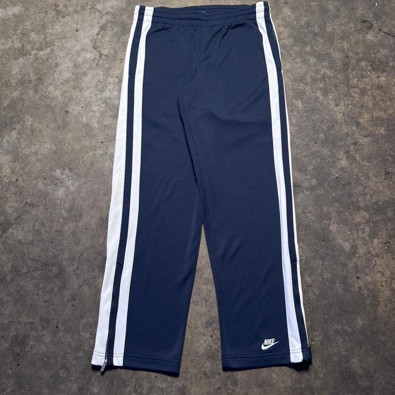 Y2K Navy Polyester Full Zip Tracksuit Set Large 5