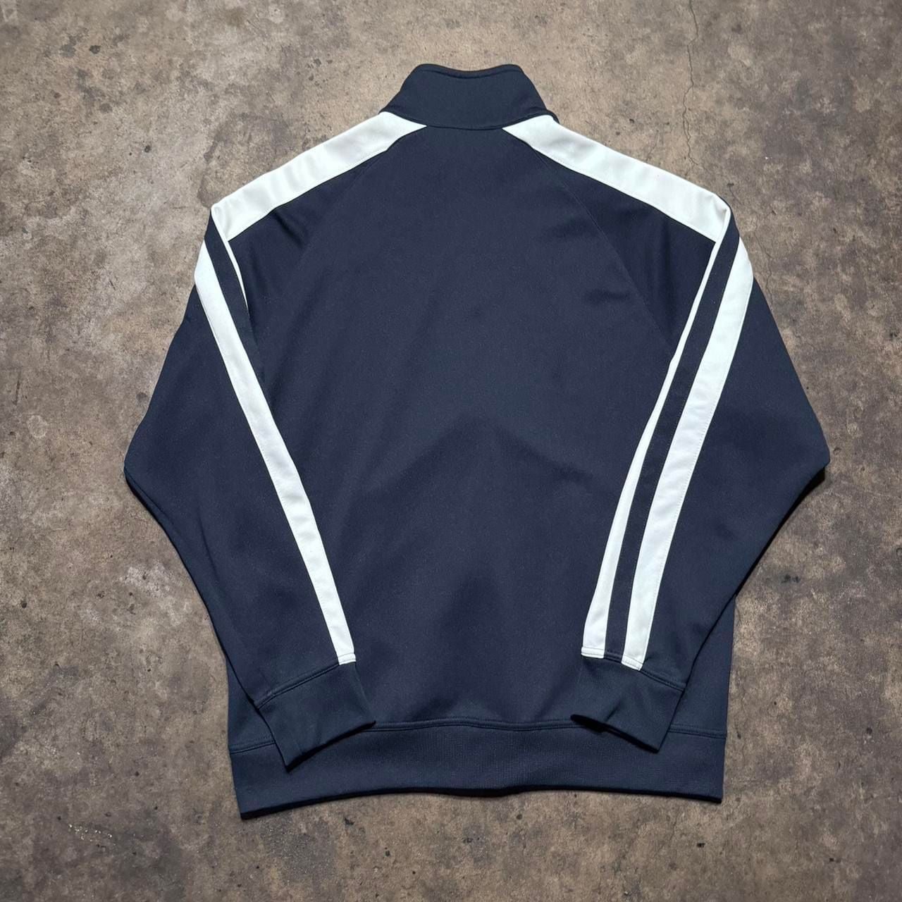Y2K Navy Polyester Full Zip Tracksuit Set Large 4