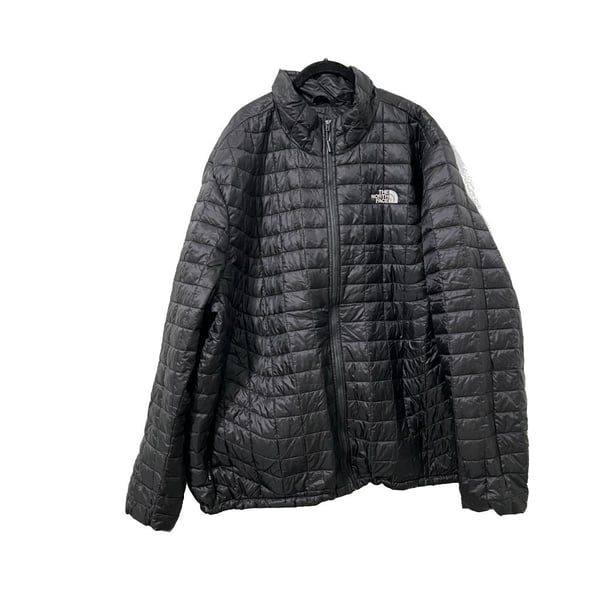 The North Face TNF Zip Up Thermoball Down Puffer Jacket Mens Size XXXL 3XL Embroidered