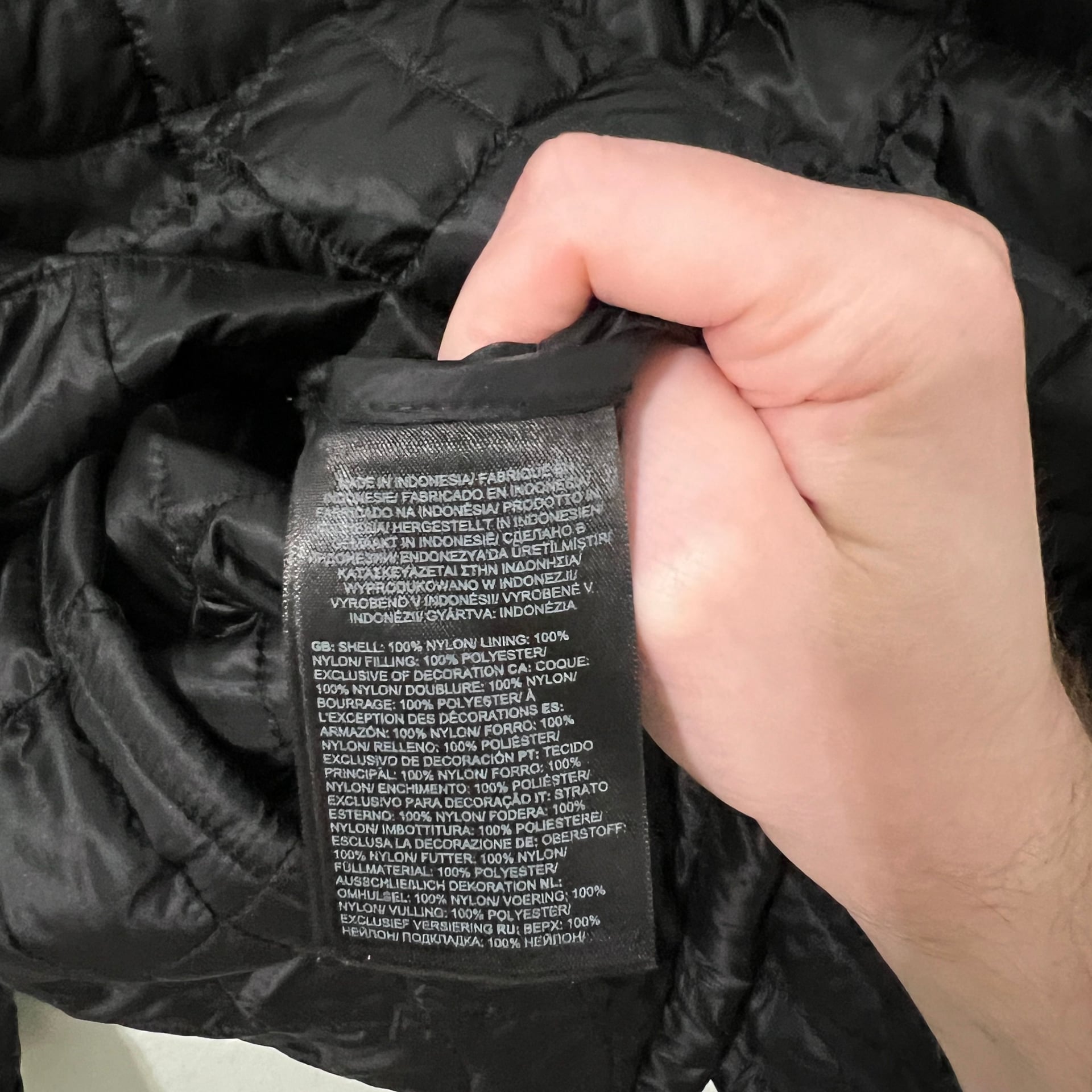 The North Face TNF Zip Up Thermoball Down Puffer Jacket Mens Size XXXL 3XL Embroidered 7