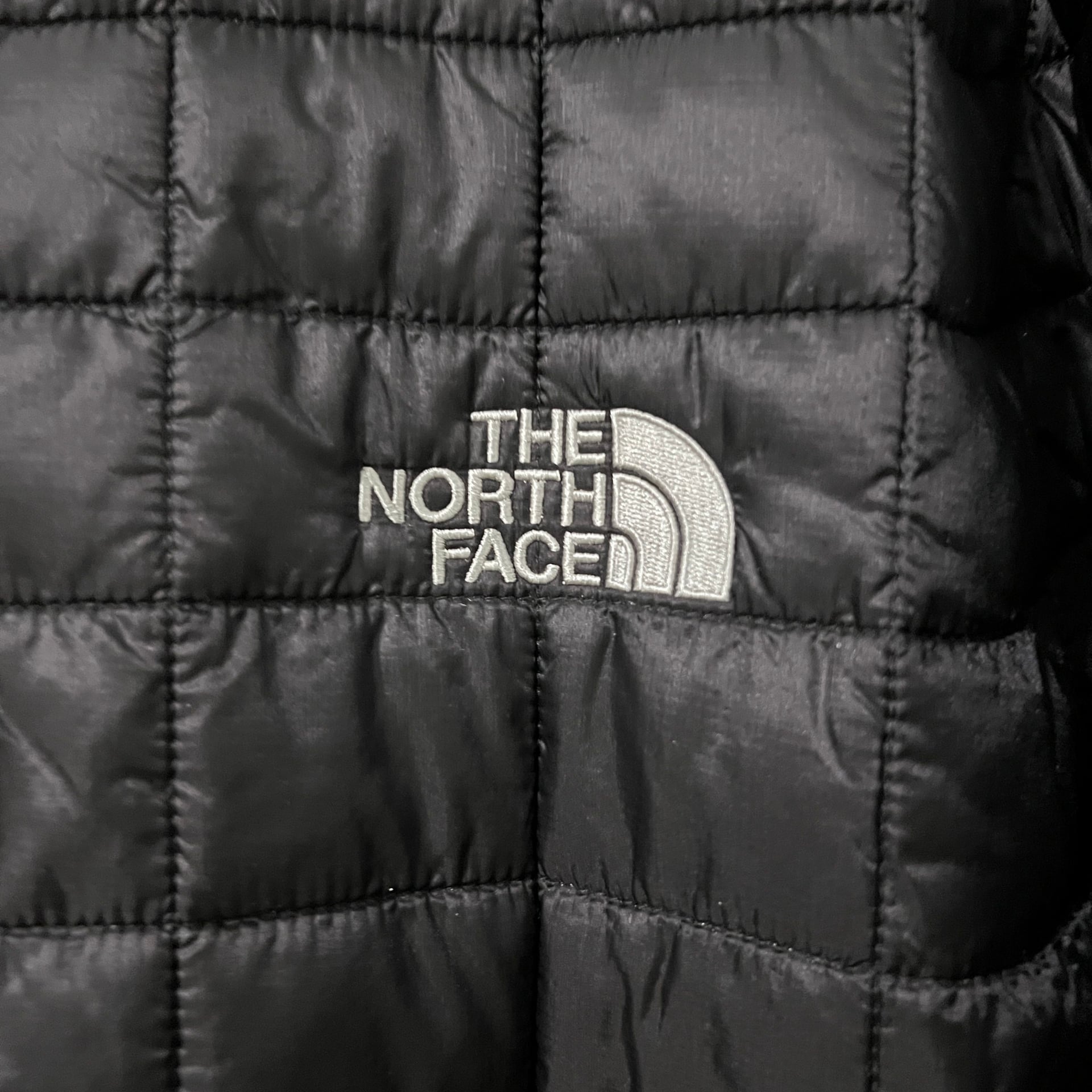 The North Face TNF Zip Up Thermoball Down Puffer Jacket Mens Size XXXL 3XL Embroidered 3