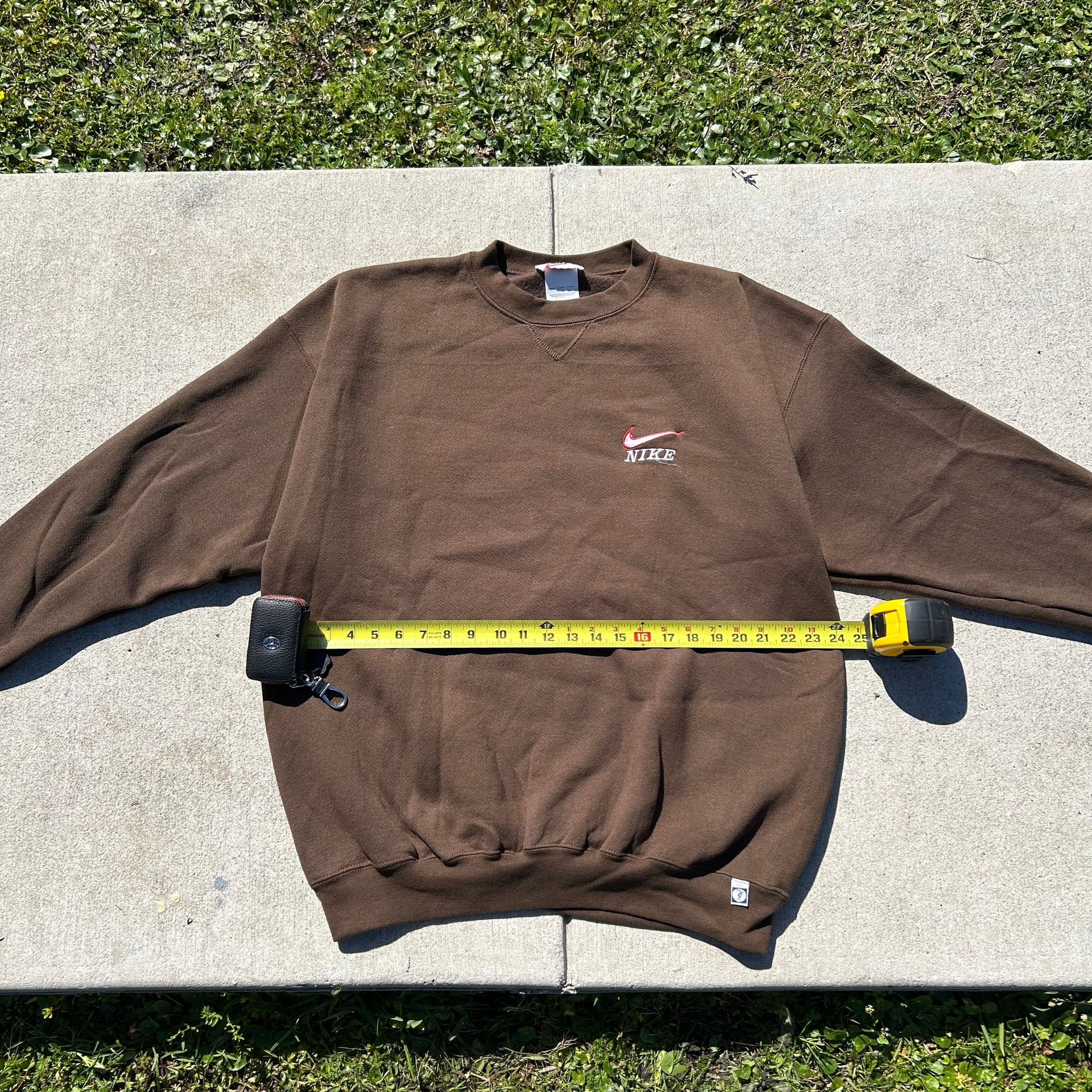 Made In Usa × Nike × Vintage 90s Vintage Nike Chocolate Brown Side Swoosh 1