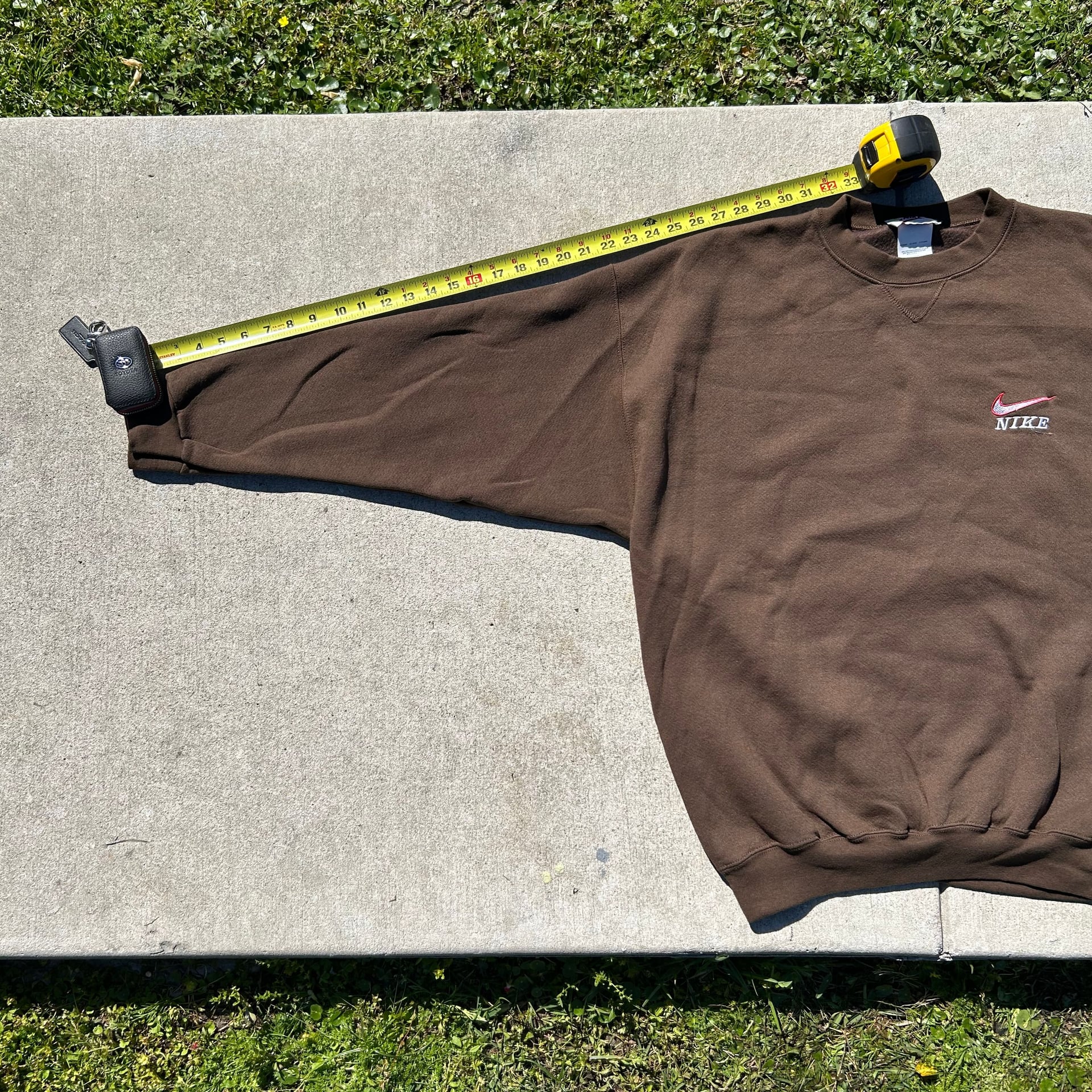 Made In Usa × Nike × Vintage 90s Vintage Nike Chocolate Brown Side Swoosh 3