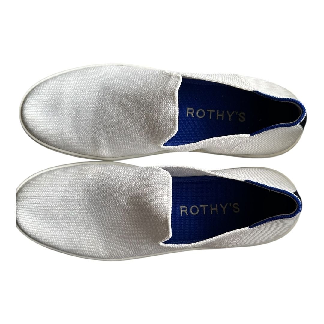 New Rothy's Loafers Size 9.5 White Slip On Shoes 4