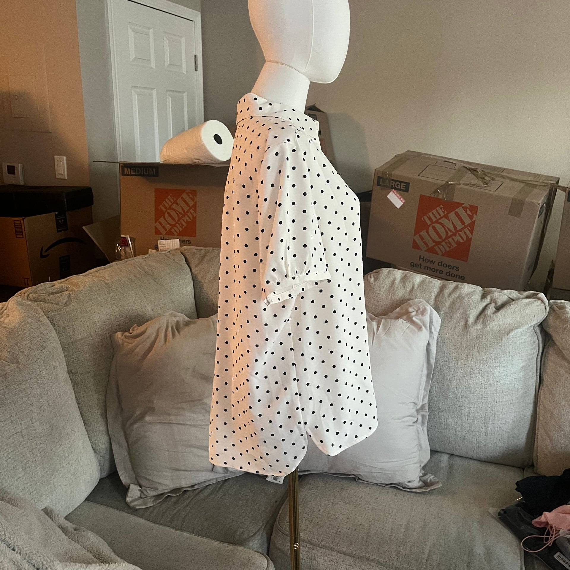 Anne Klein Dot-Print Blouse 3