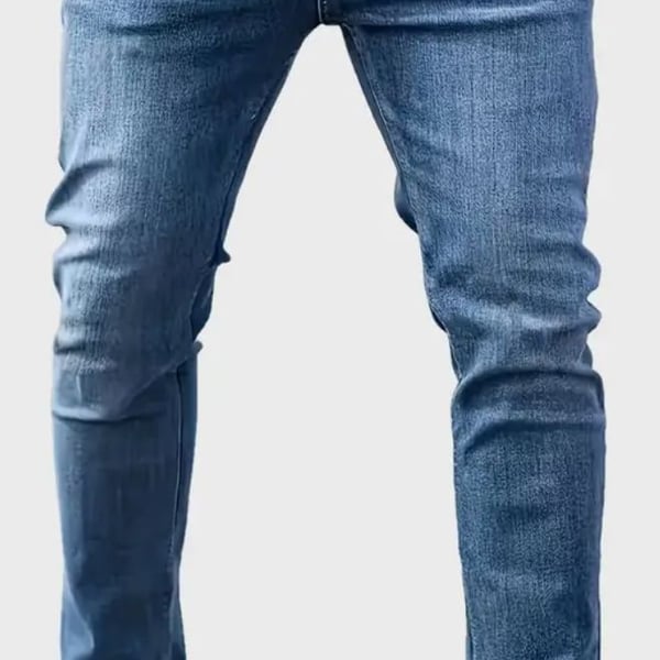 Crazynekos Mens Ripped Skinny Denim Pants Straight Trousers Distressed Jeans Mid Waisted Pants Fashion Casual (30,Dark Blue,30,Regular,Regular) at Amazon Men's Clothing store,