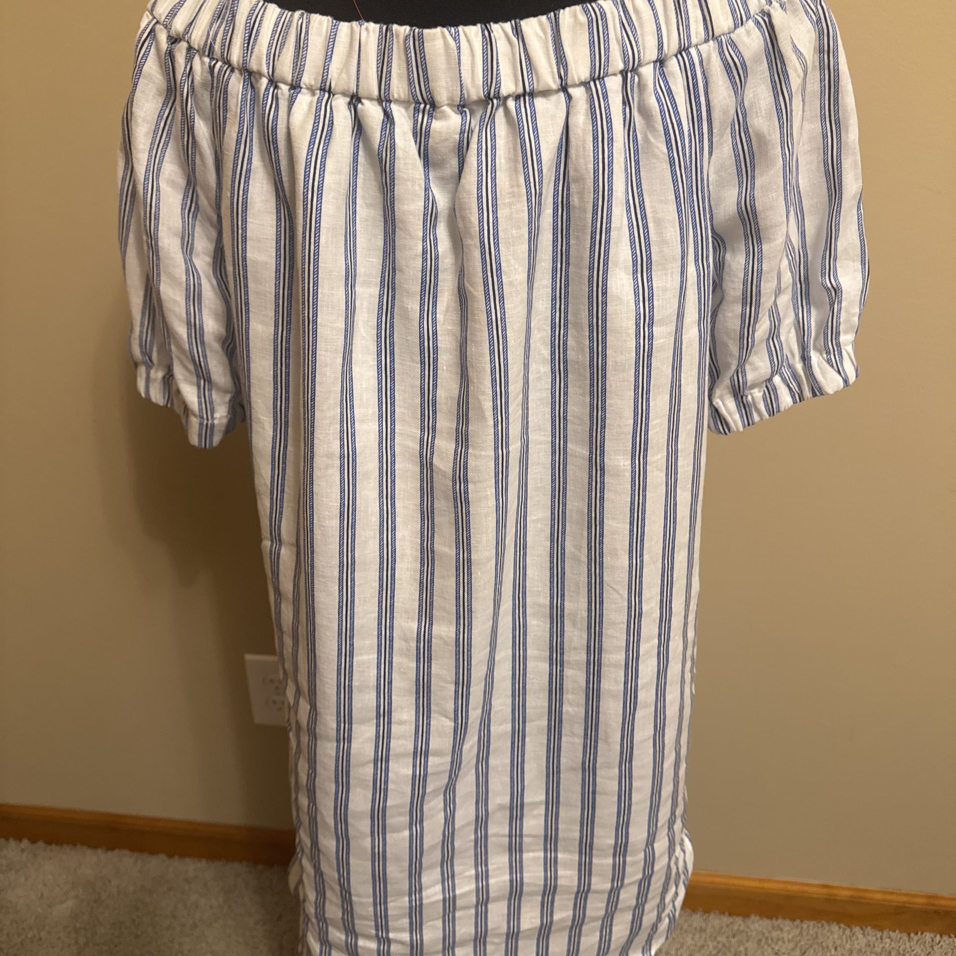 Michael Kors Women's Knee Length Short Sleeve Striped Dresses for Women for sale 2