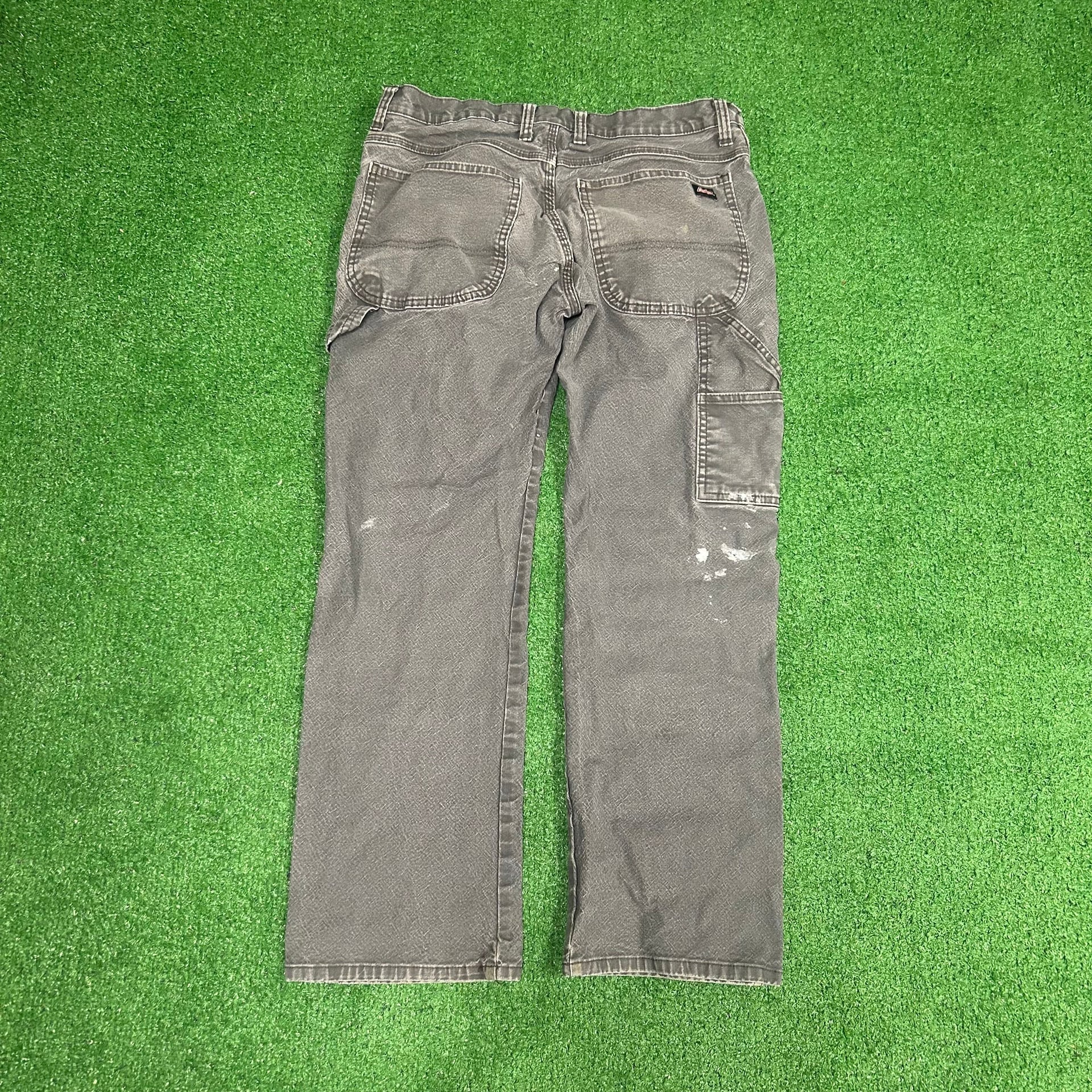 Distressed grey dickies carpenter pants 34x30 2