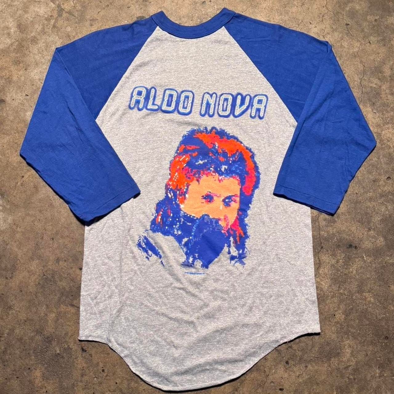 1980s Aldo Nova Raglan I Am A Subject 3/4 Sleeve shirt Medium
2