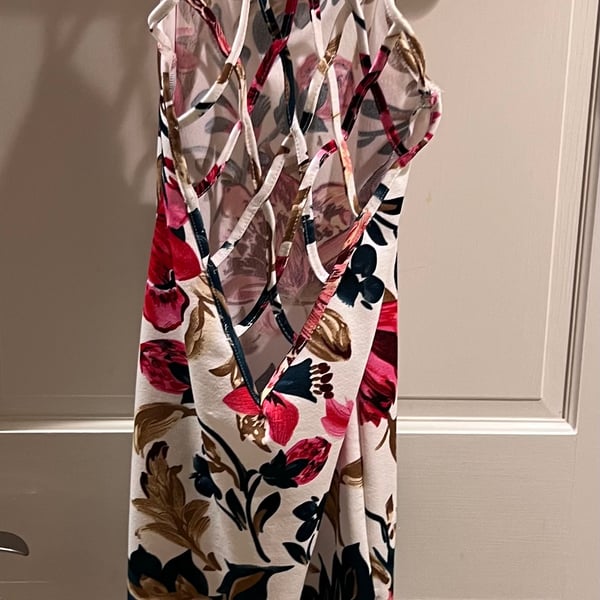 SHEIN criss cross back dress