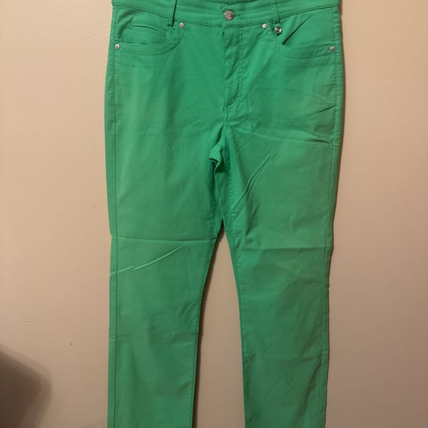GOLFINO Women's Vibrant Green Golf Pants