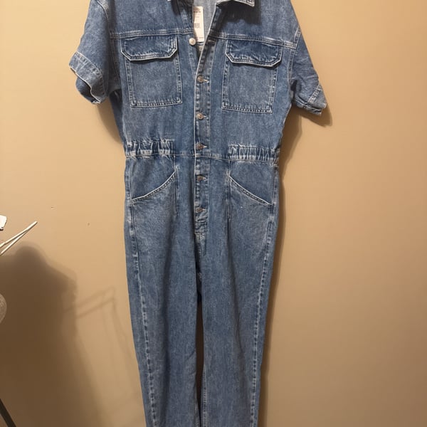 Free People We the Free Marci Denim Jumpsuit