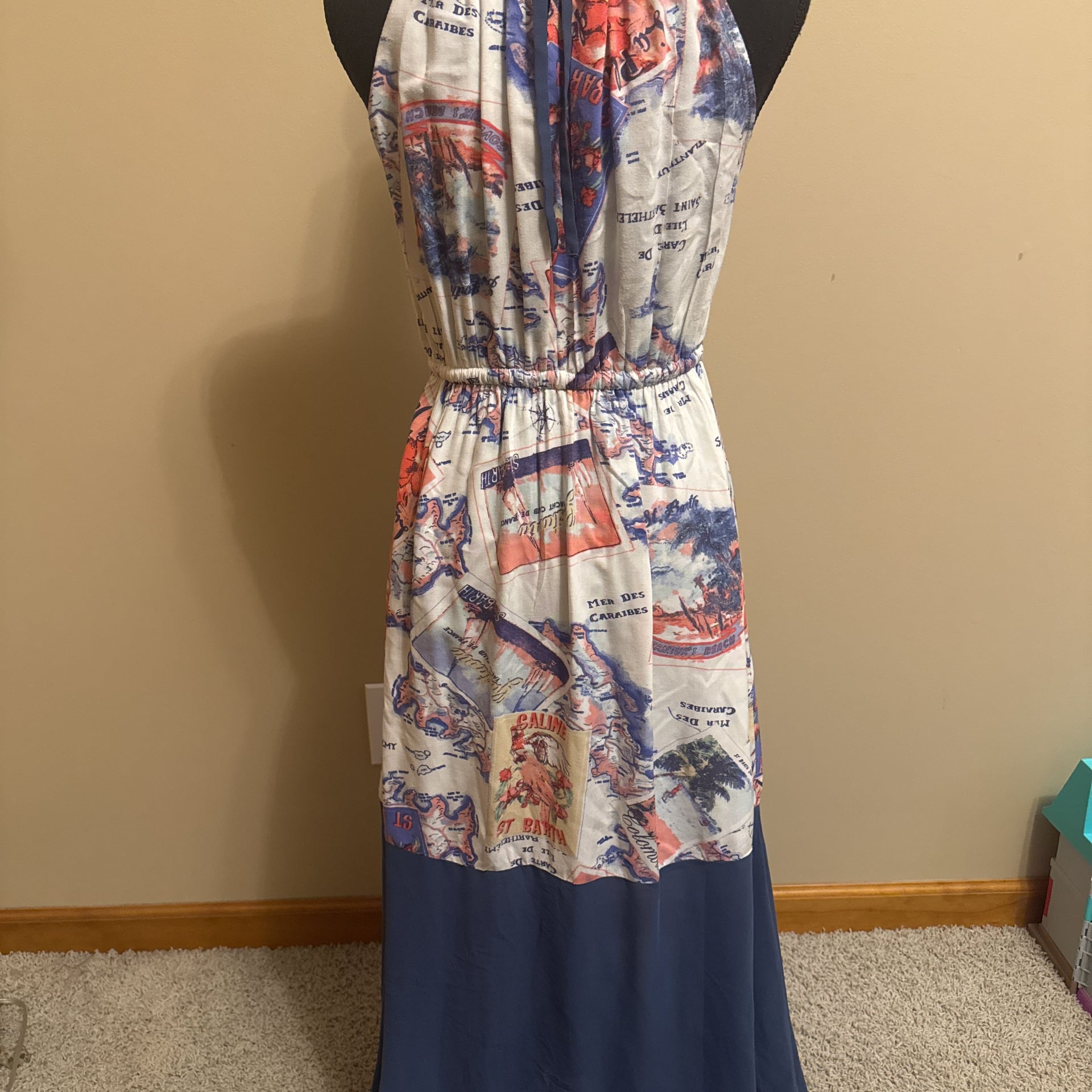 Peter Som Caribbean maxi dress -size s 5