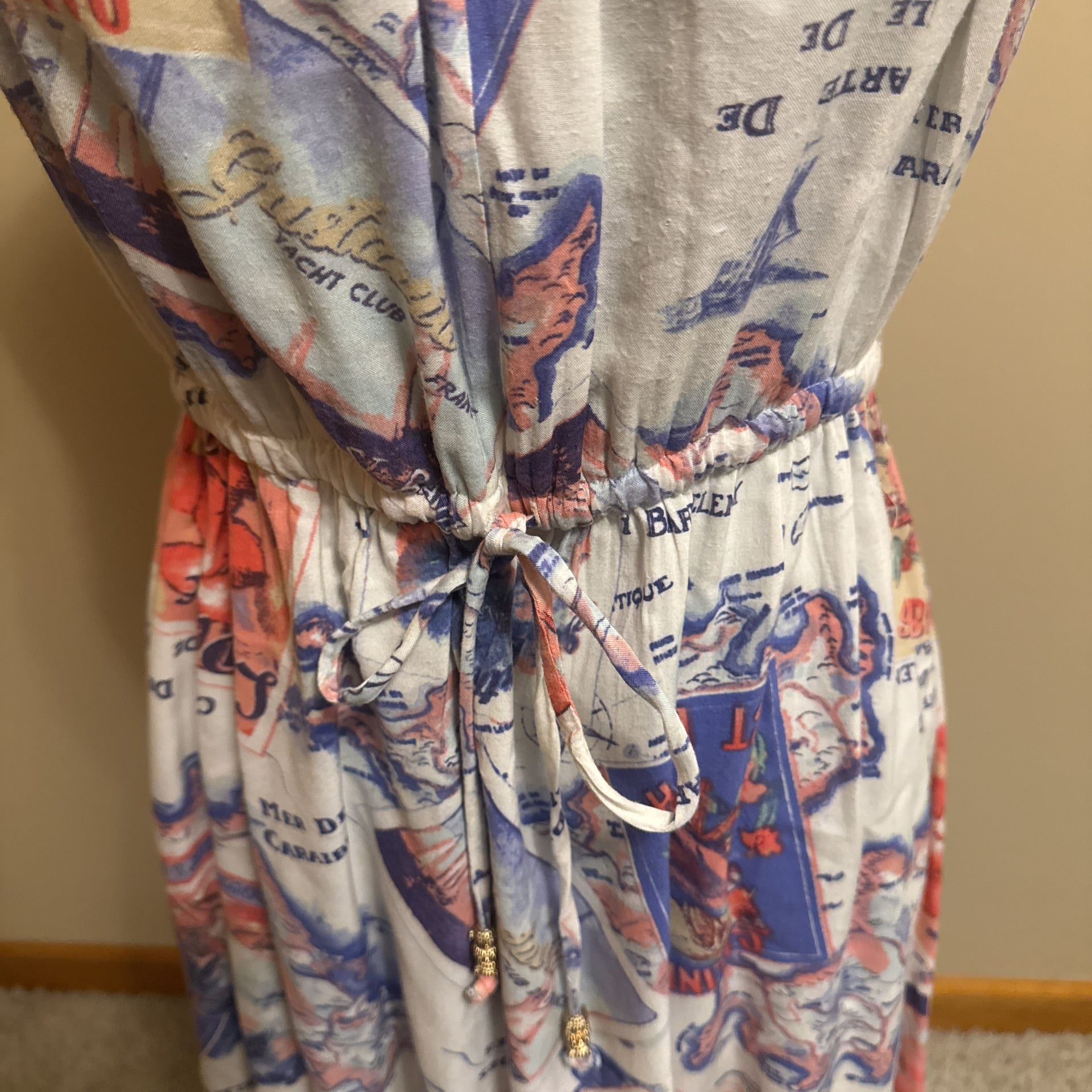 Peter Som Caribbean maxi dress -size s 4