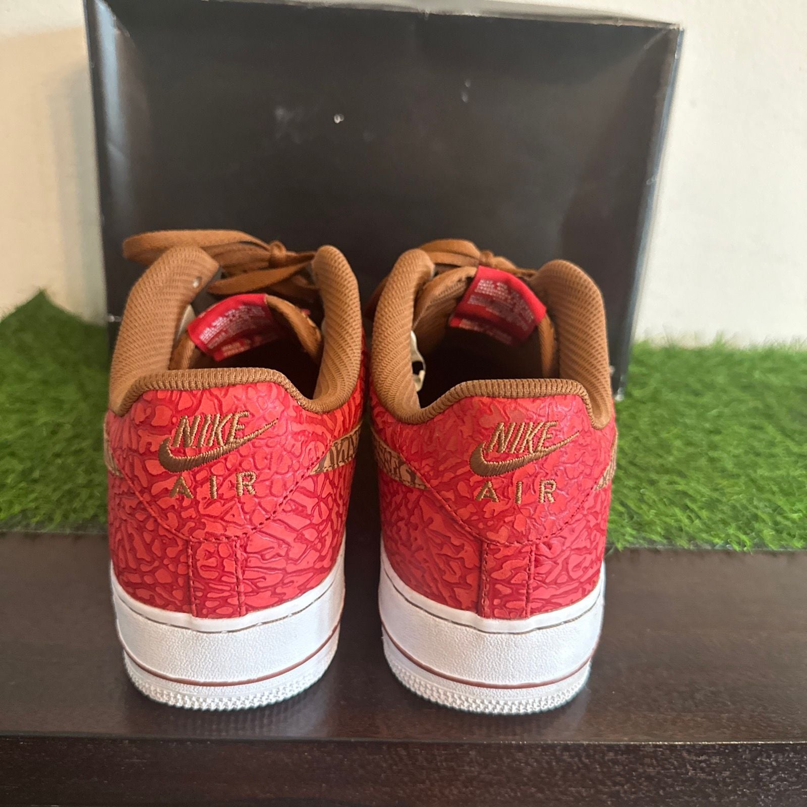 Nike Air Force 1 ID 444758 981 By You Elephant AF1 Red 2012 Size 13 4