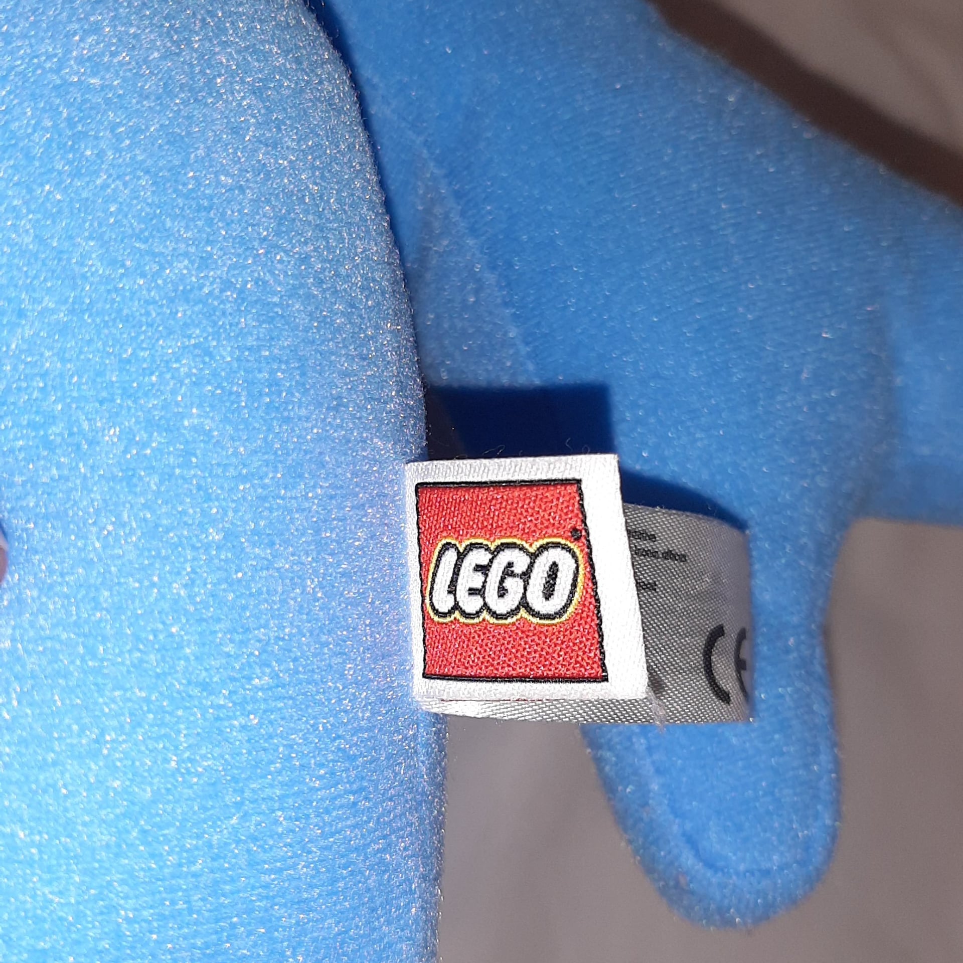 LEGO Minifigure Man Shark Suit Guy Blue 14” Soft Toy Plush VGUC Missing Tag 4