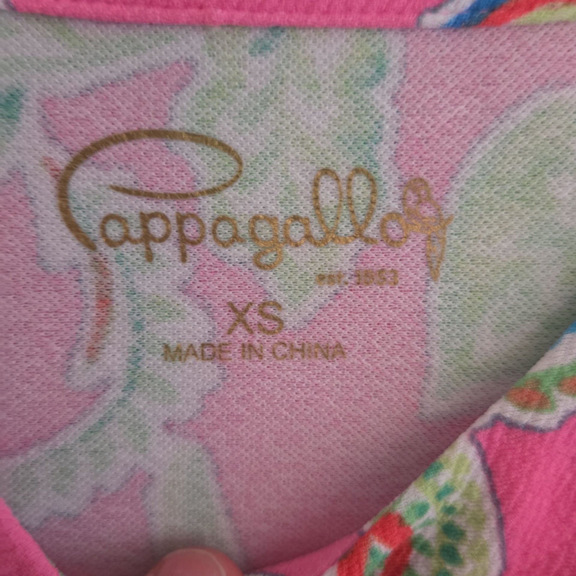 Super cute - PAPPAGALLO - Girl's Pink Green Floral Ruffle Sleeve Dress - Size XS 4-5 4
