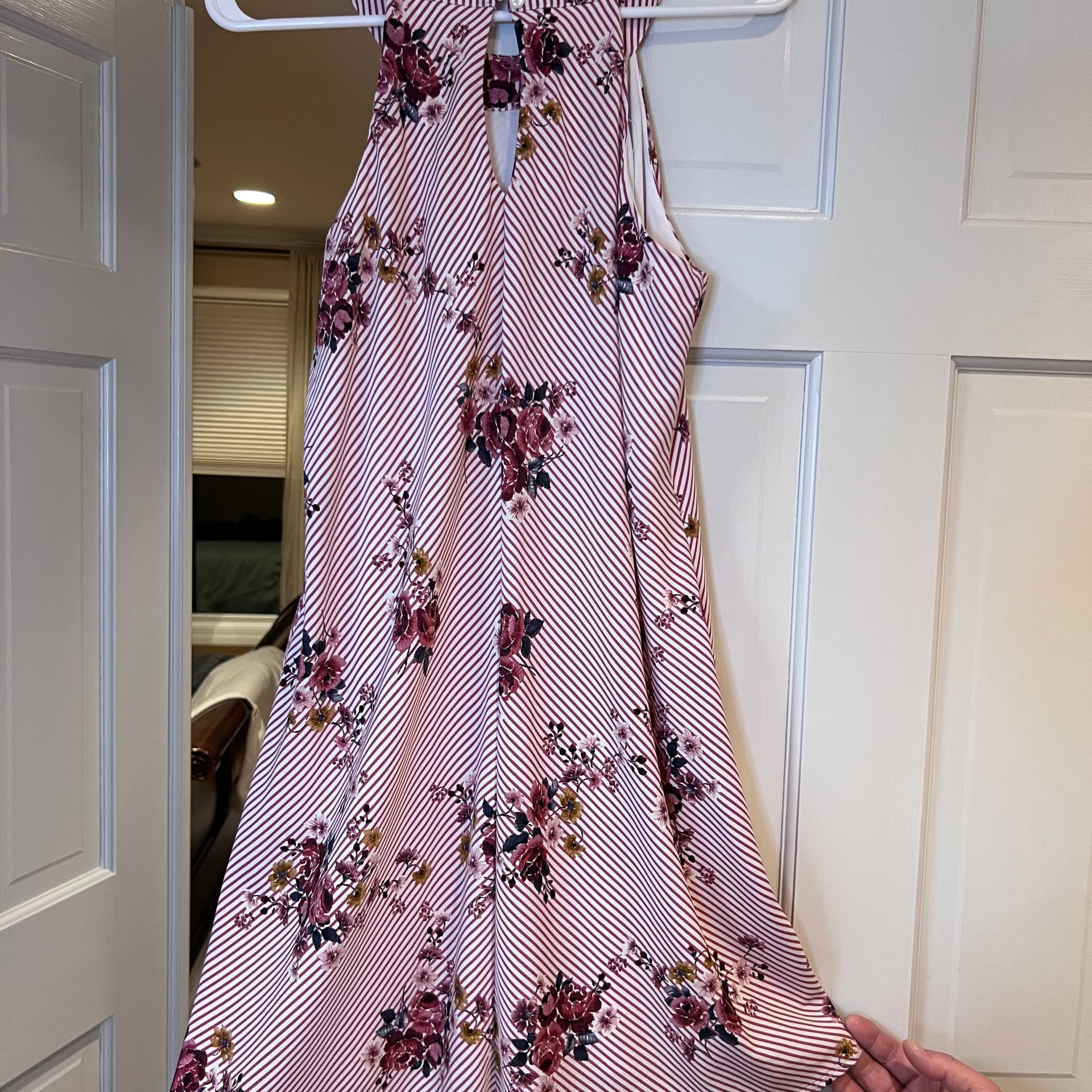 Three Pink Hearts Dress Sleeveless Woman's Large Pink 3