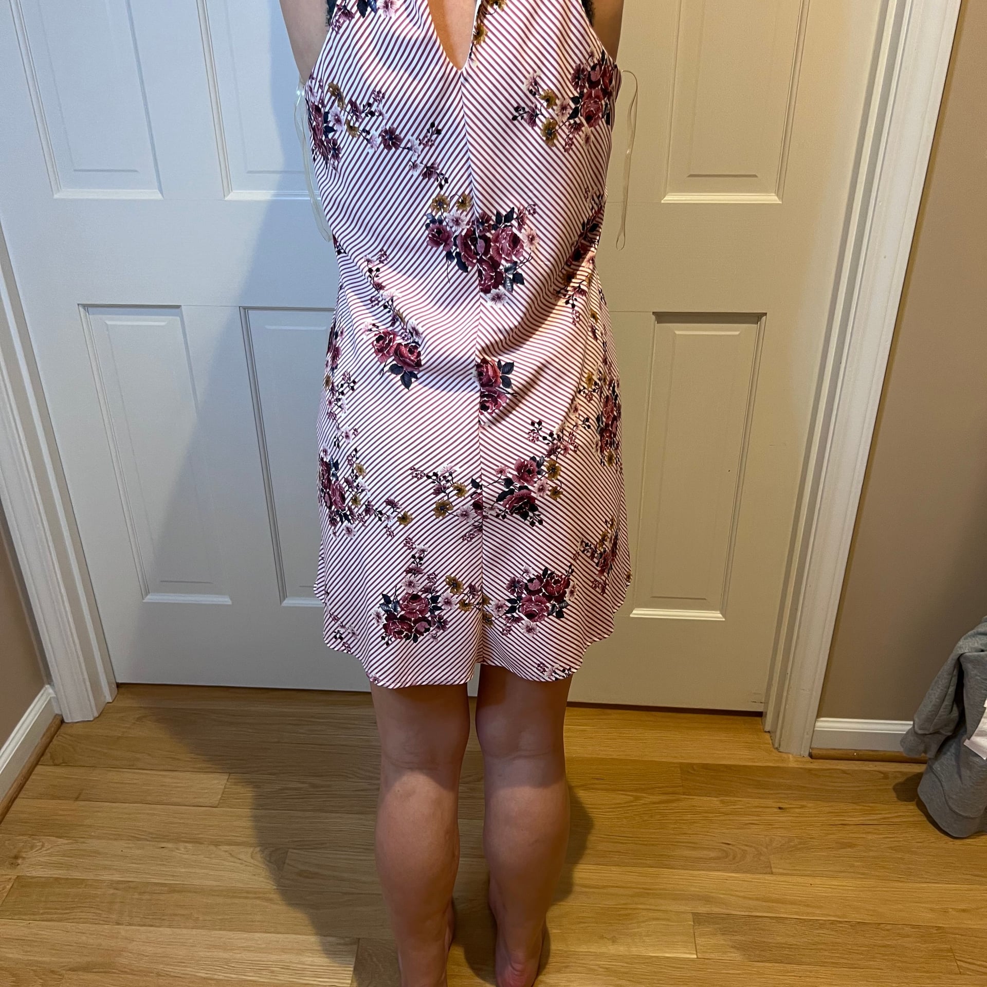 Three Pink Hearts Dress Sleeveless Woman's Large Pink 1