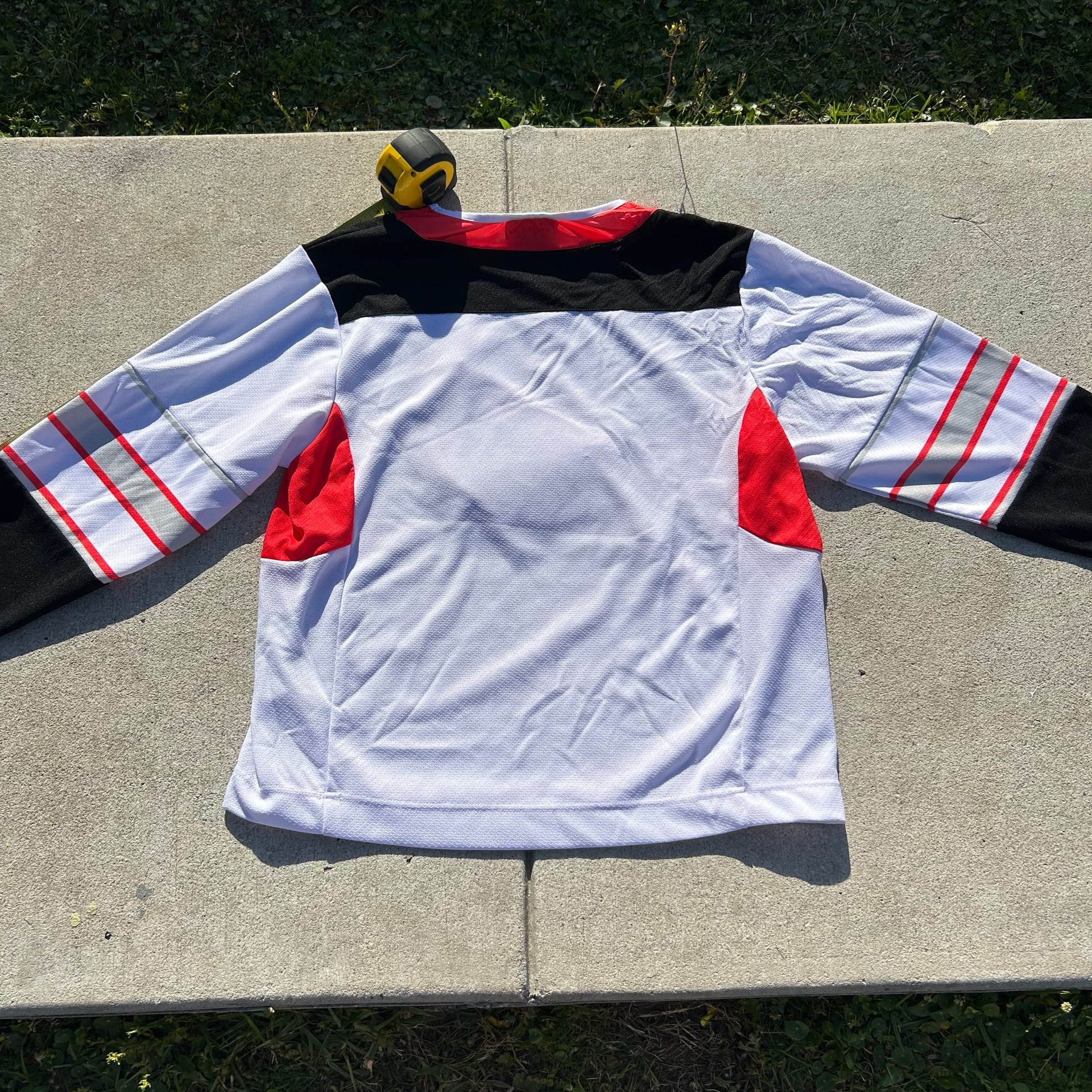 Full Send Men's Nelk Boys White Star Logo Long Sleeve Hockey Jersey, Size S 4