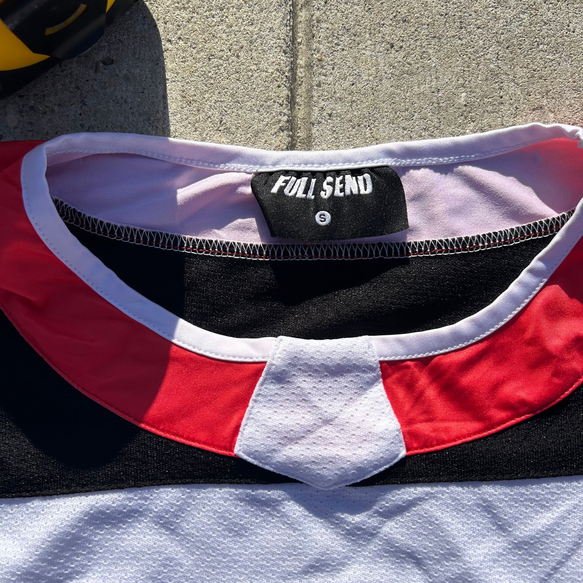 Full Send Men's Nelk Boys White Star Logo Long Sleeve Hockey Jersey, Size S 5