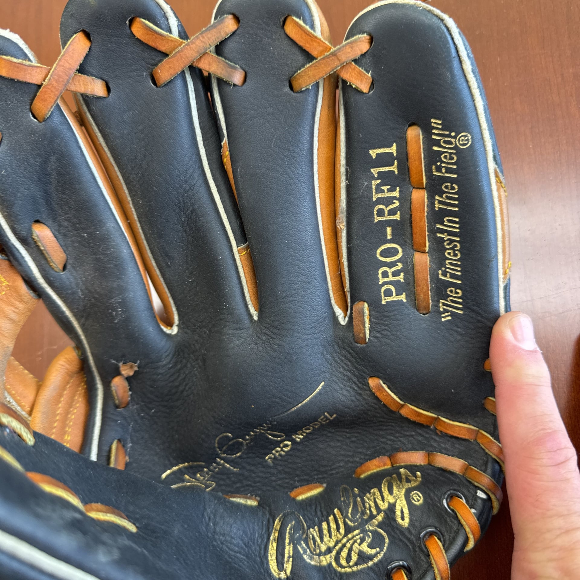 Ken Griffey Jr. Rawlings Mini Mitt Genuine Leather 2