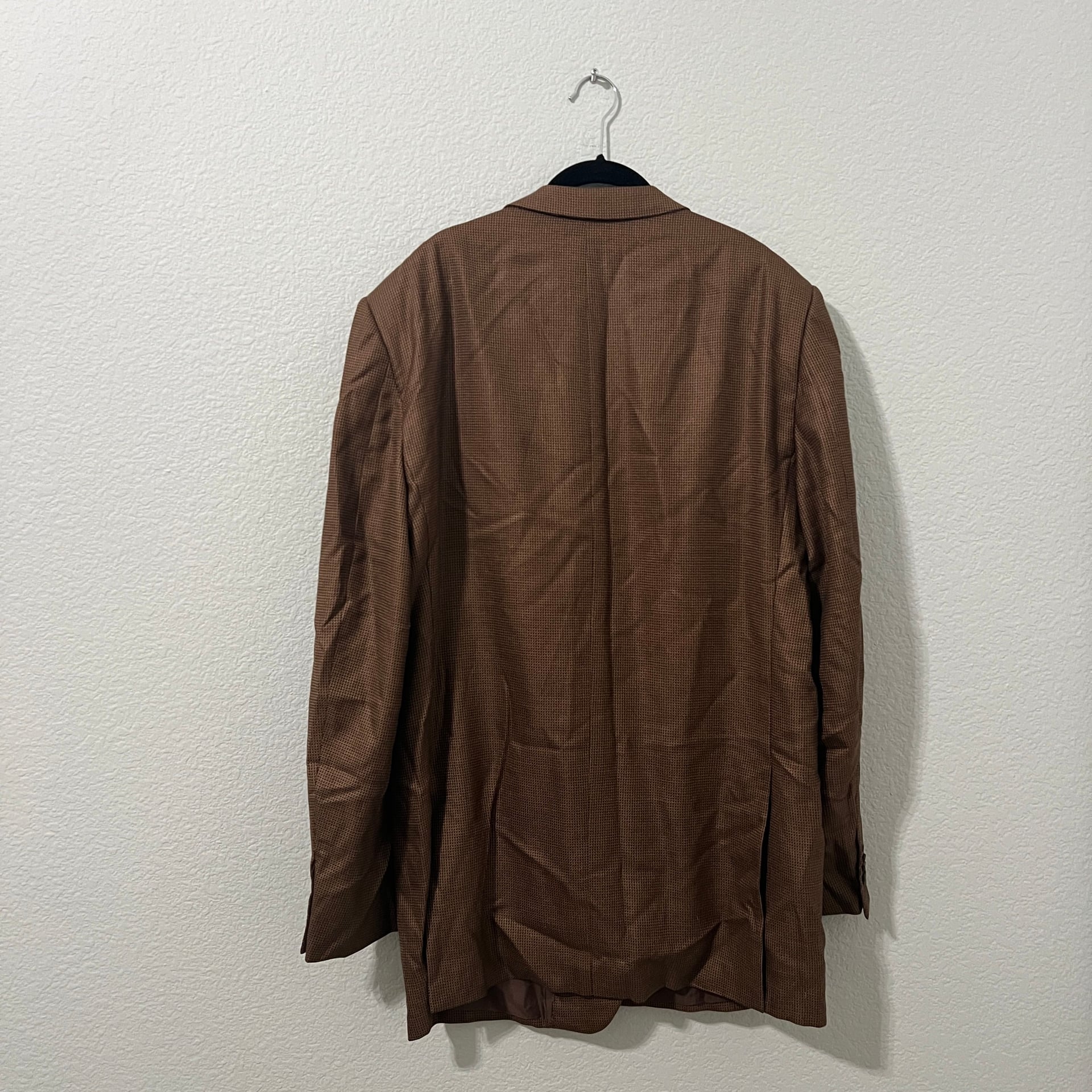 Ermenegildo Zegna Trofeo Silk Brown Glen Plaid Blazer 56L (IT)/46L (US) 6