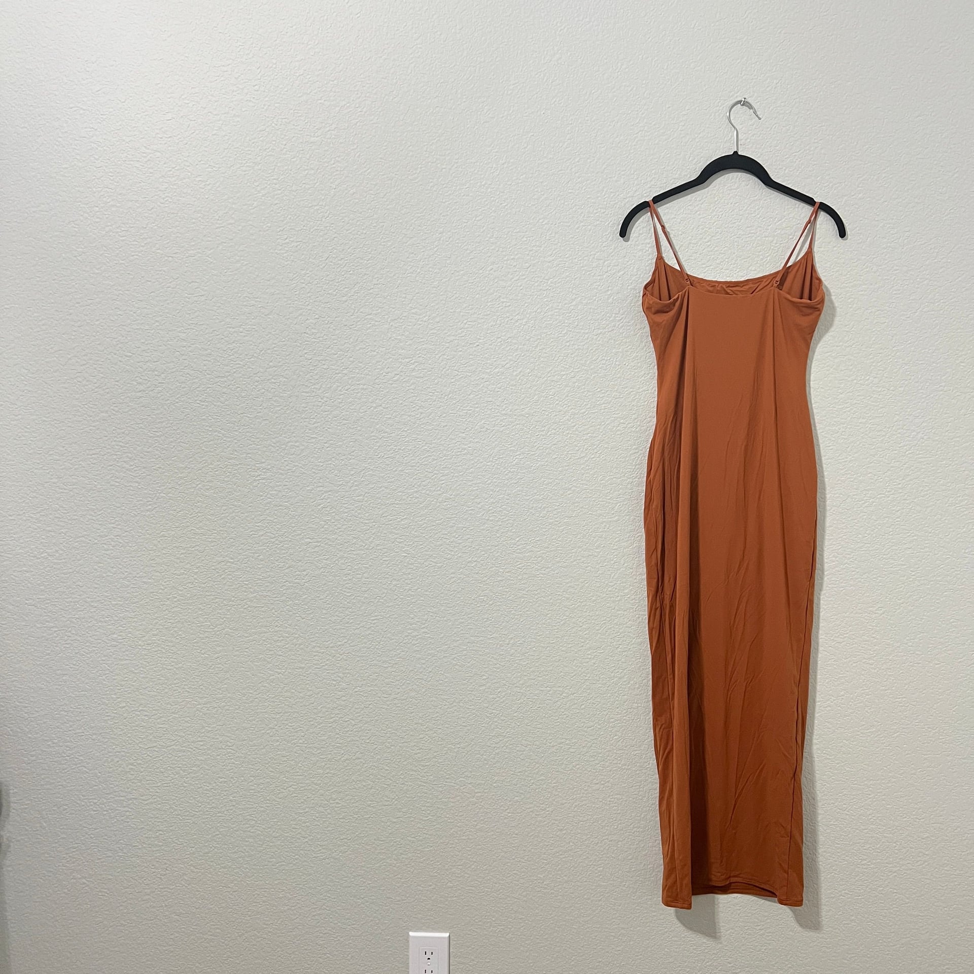 Skims fits everybody long slip dress bronze Burnt Orange Brown Size Large 3