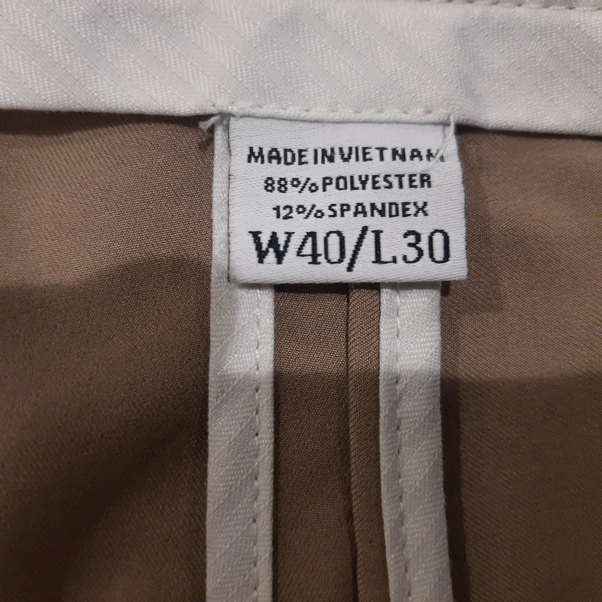 FJ FootJoy Pants Mens 40 Khaki Beige Chino Golf Performance Slacks Straight 40x30 6